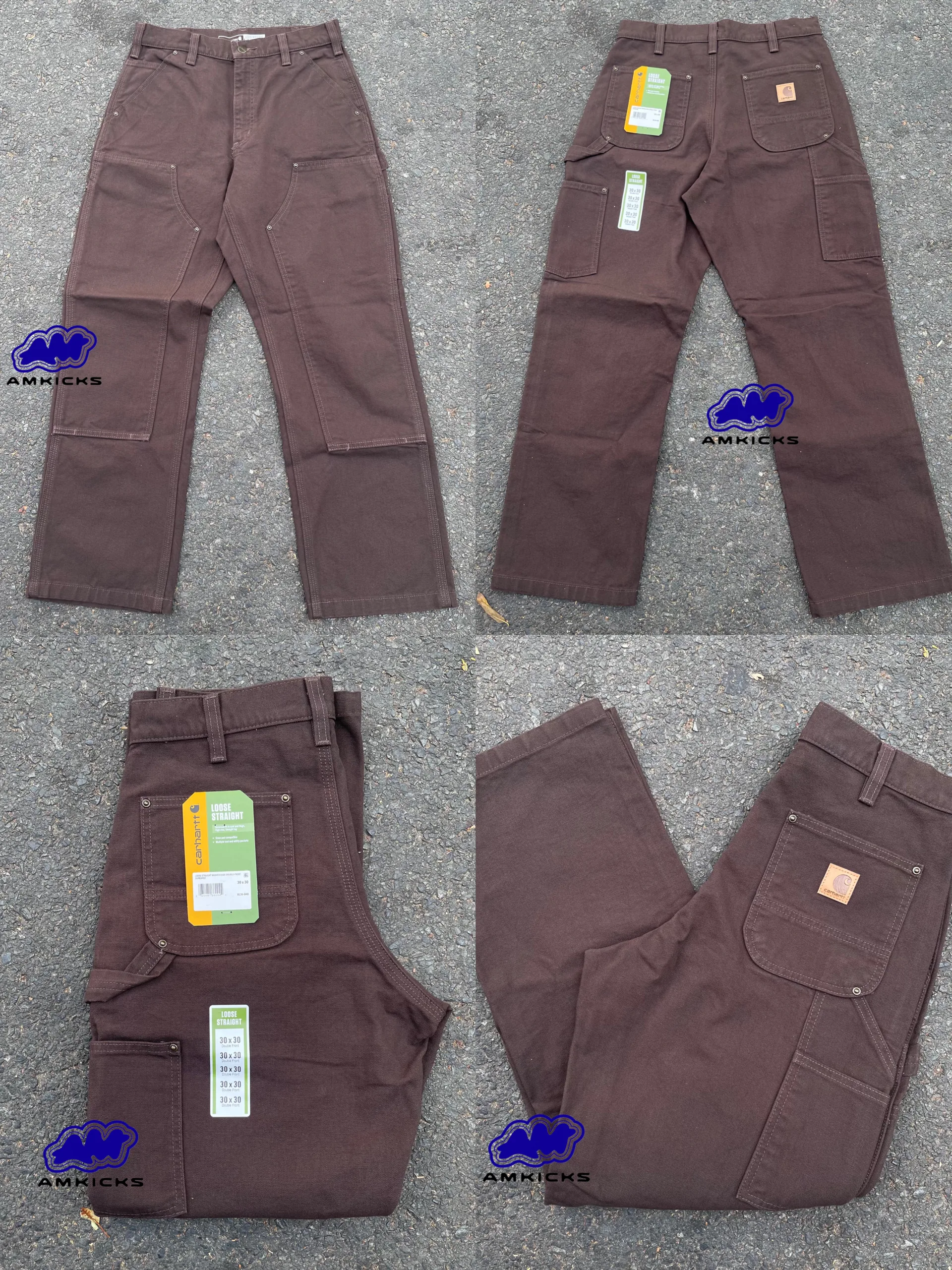 Carhartt Double Knee "Dark Brown" Pants B136 DKB