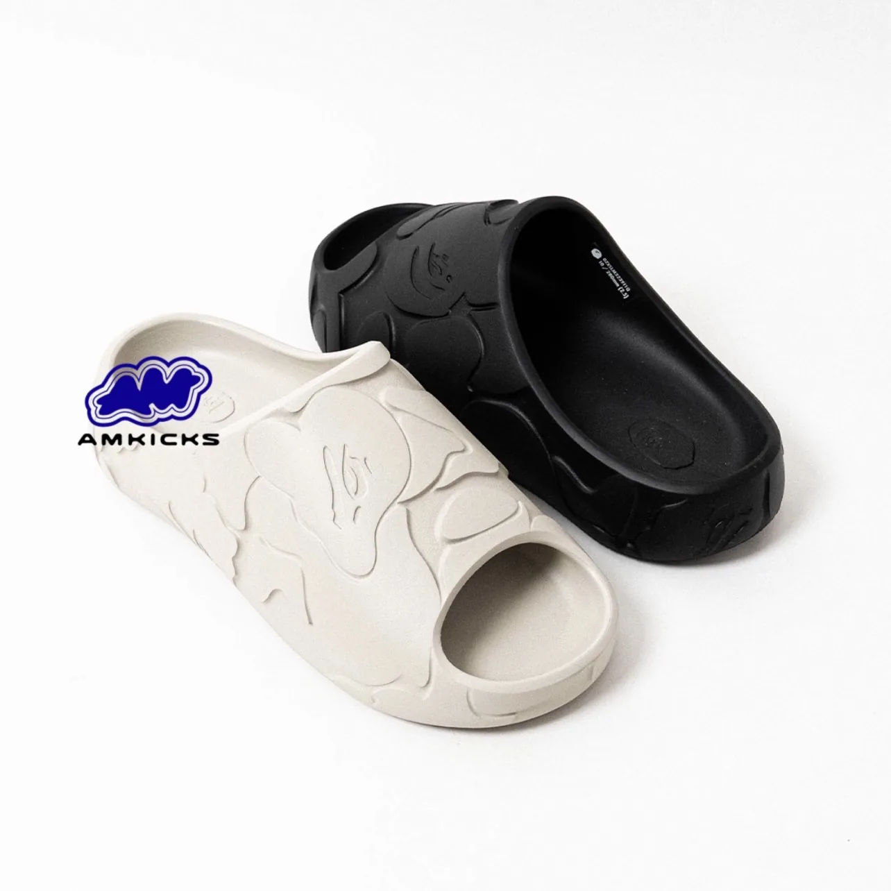 A Bathing Ape Slide #1 Beige Solid Camo
