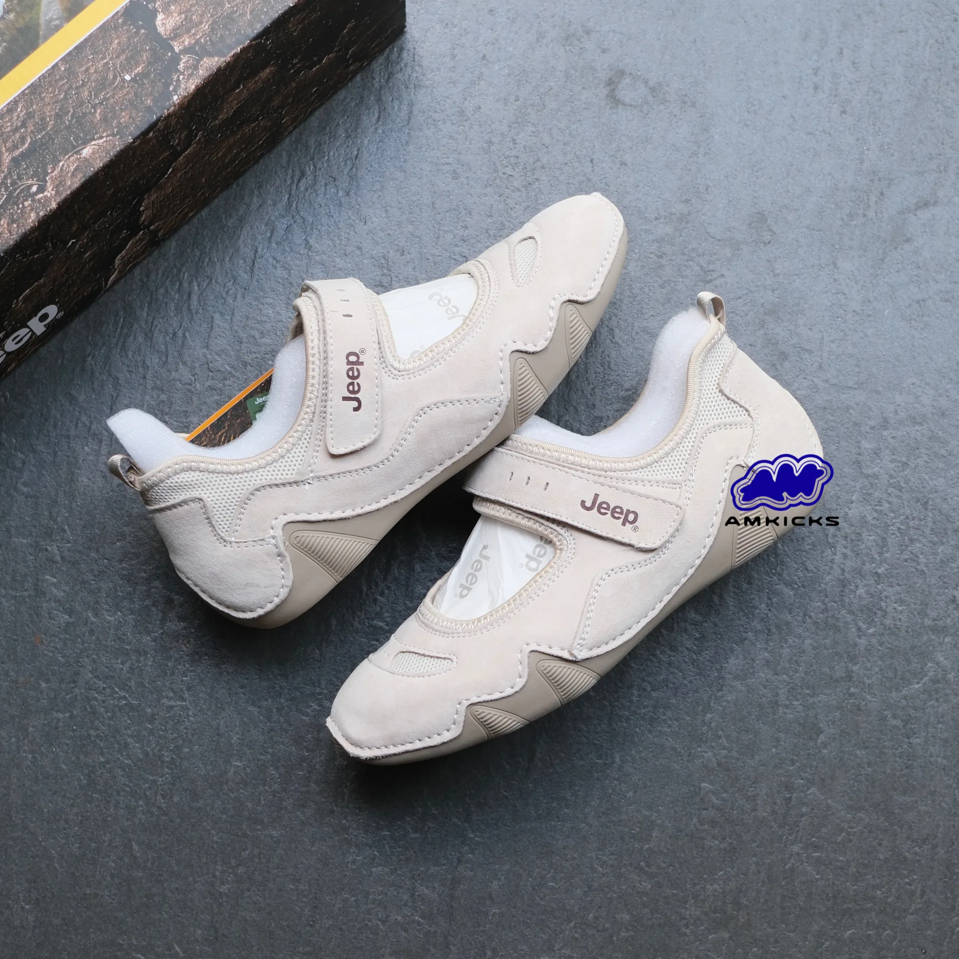 Jeep Mary Jane Sandals – Classic Beige