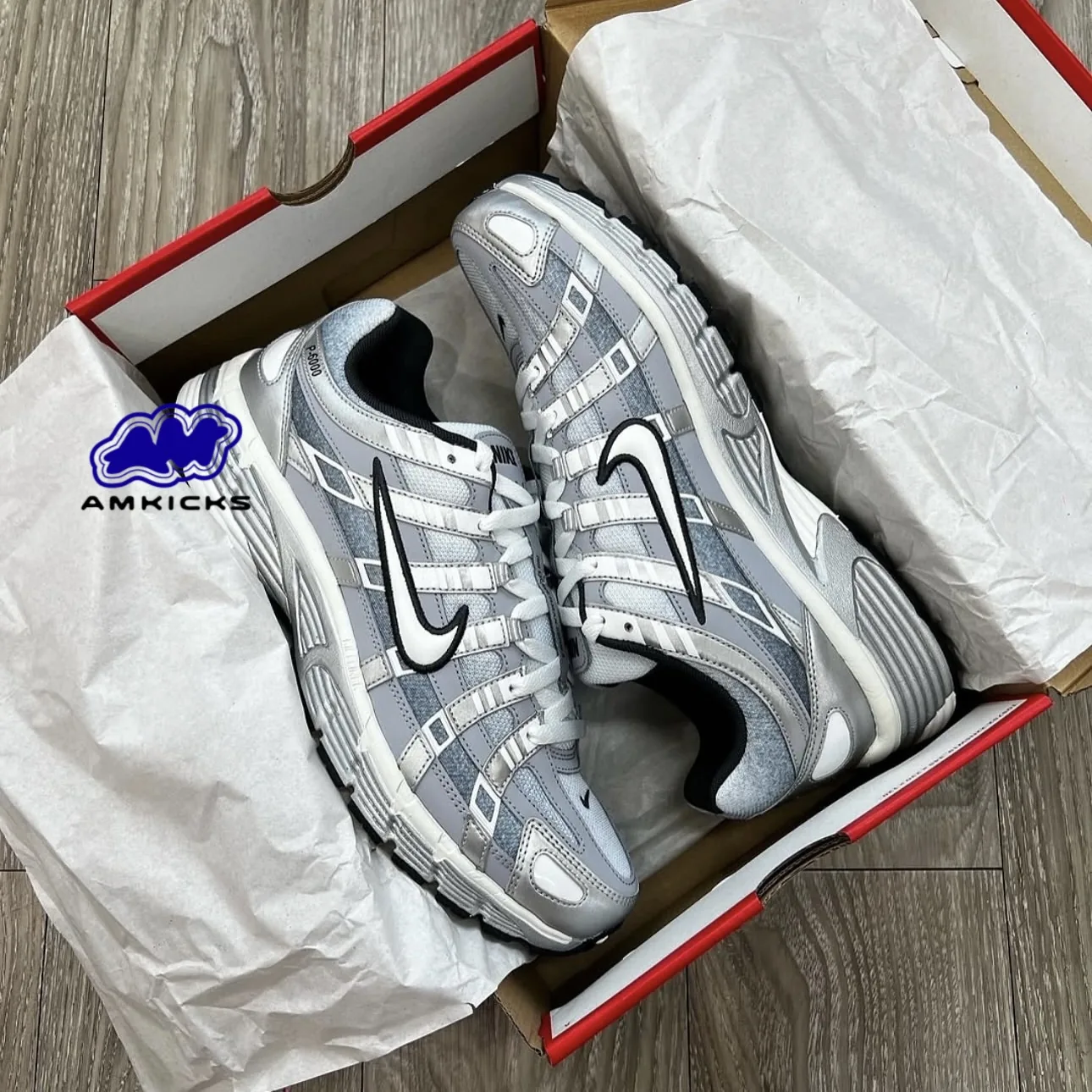 Nike P-6000 "Metallic Silver Summit White-Wolf Grey"