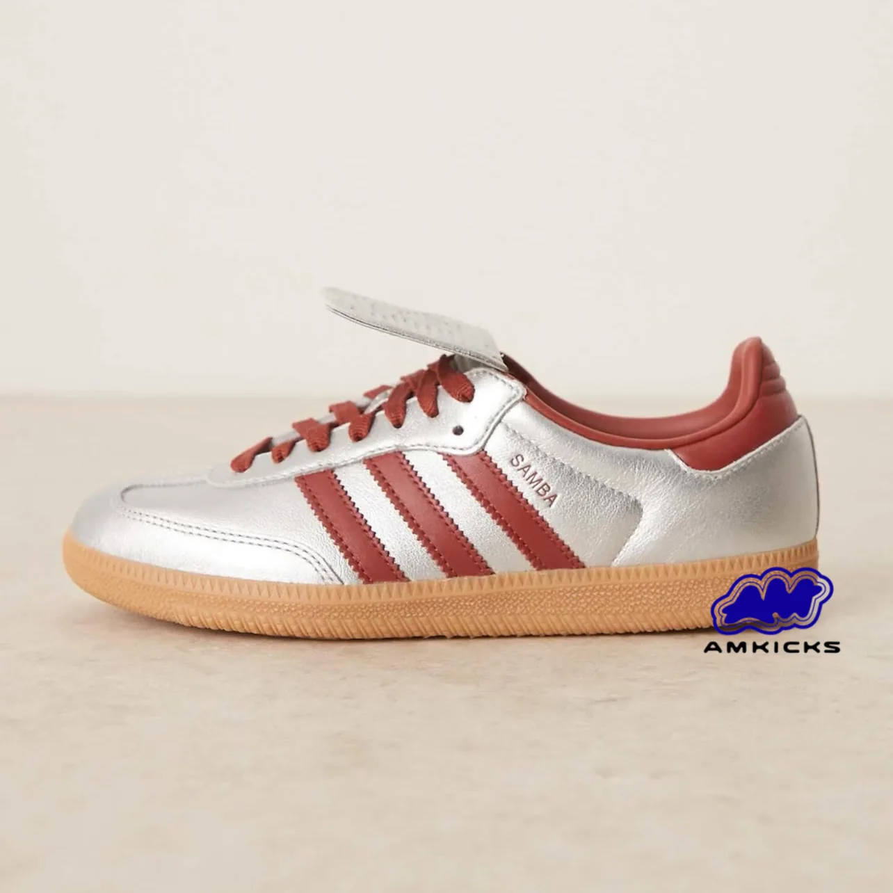 adidas Samba LT "Silver Metallic Ruby Gum"