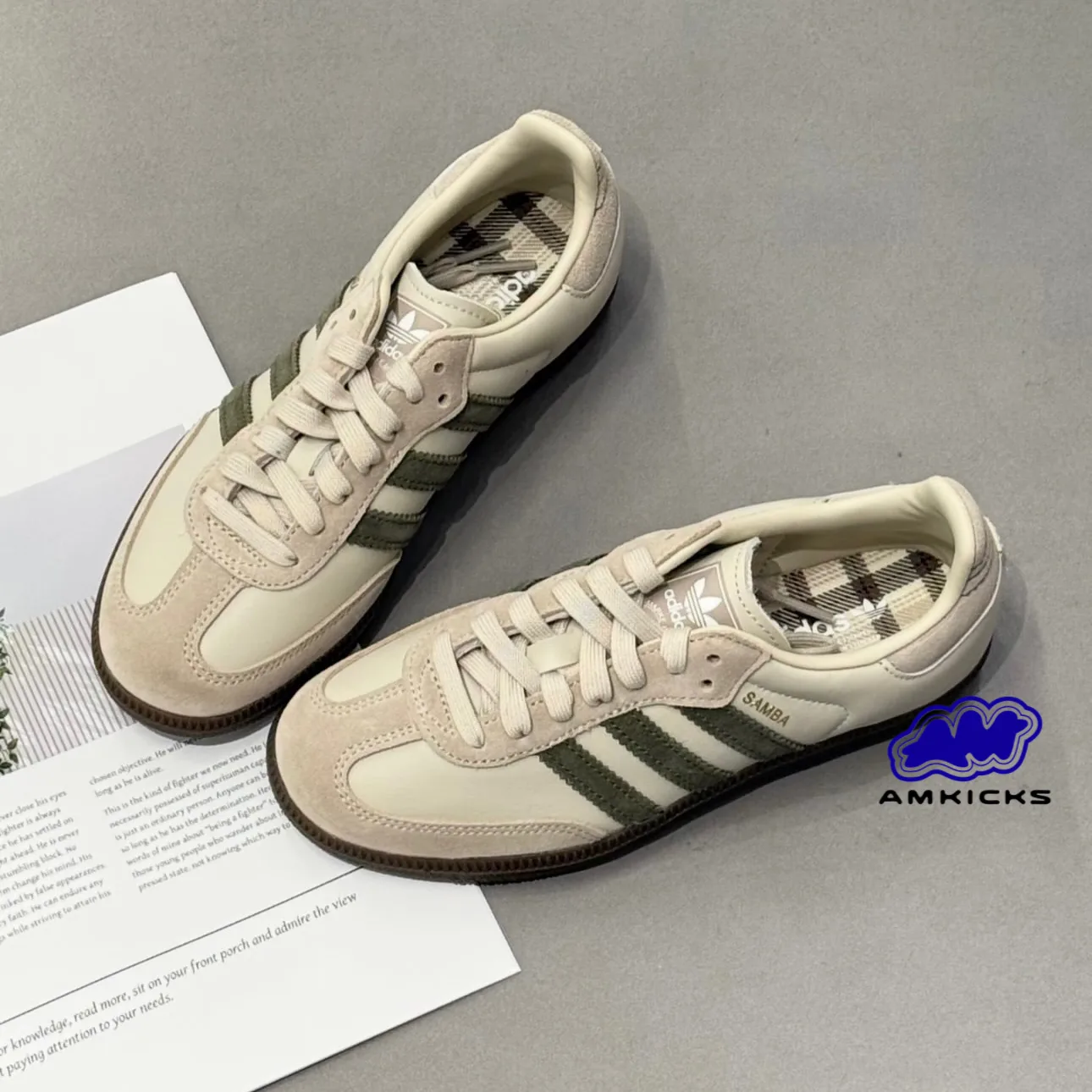 adidas Samba OG "Aluminum Dark Khaki"