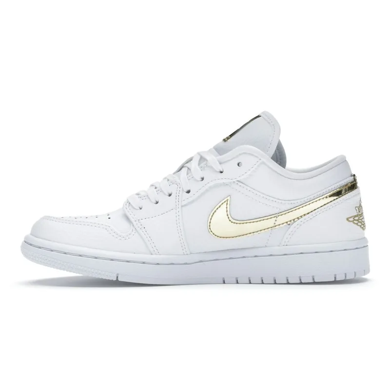 Jordan 1 Low "White Metallic Gold (Women's)"