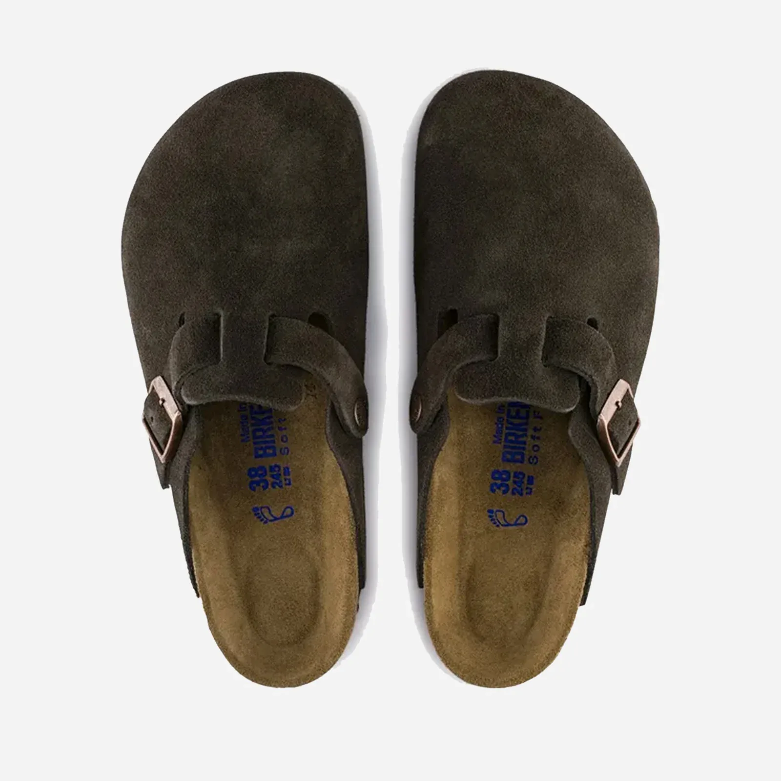 Birkenstock Boston Soft Footbed "Suede Mocha"