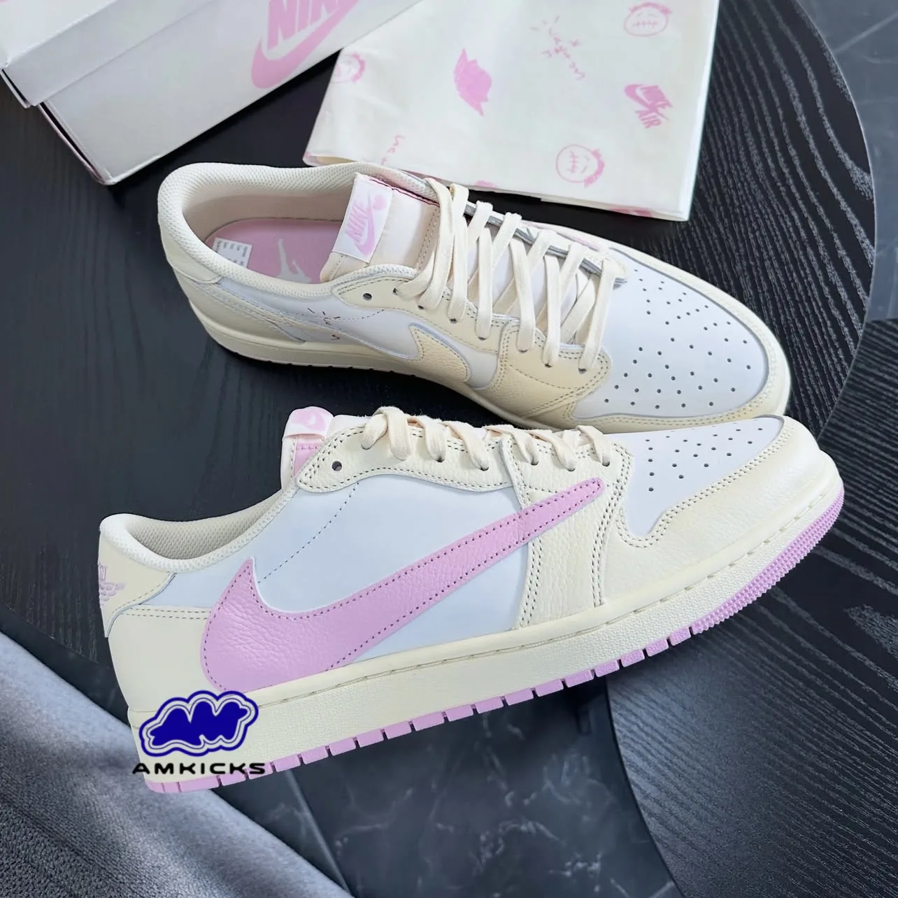 Jordan 1 Retro Low OG SP "Travis Scott Shy Pink"