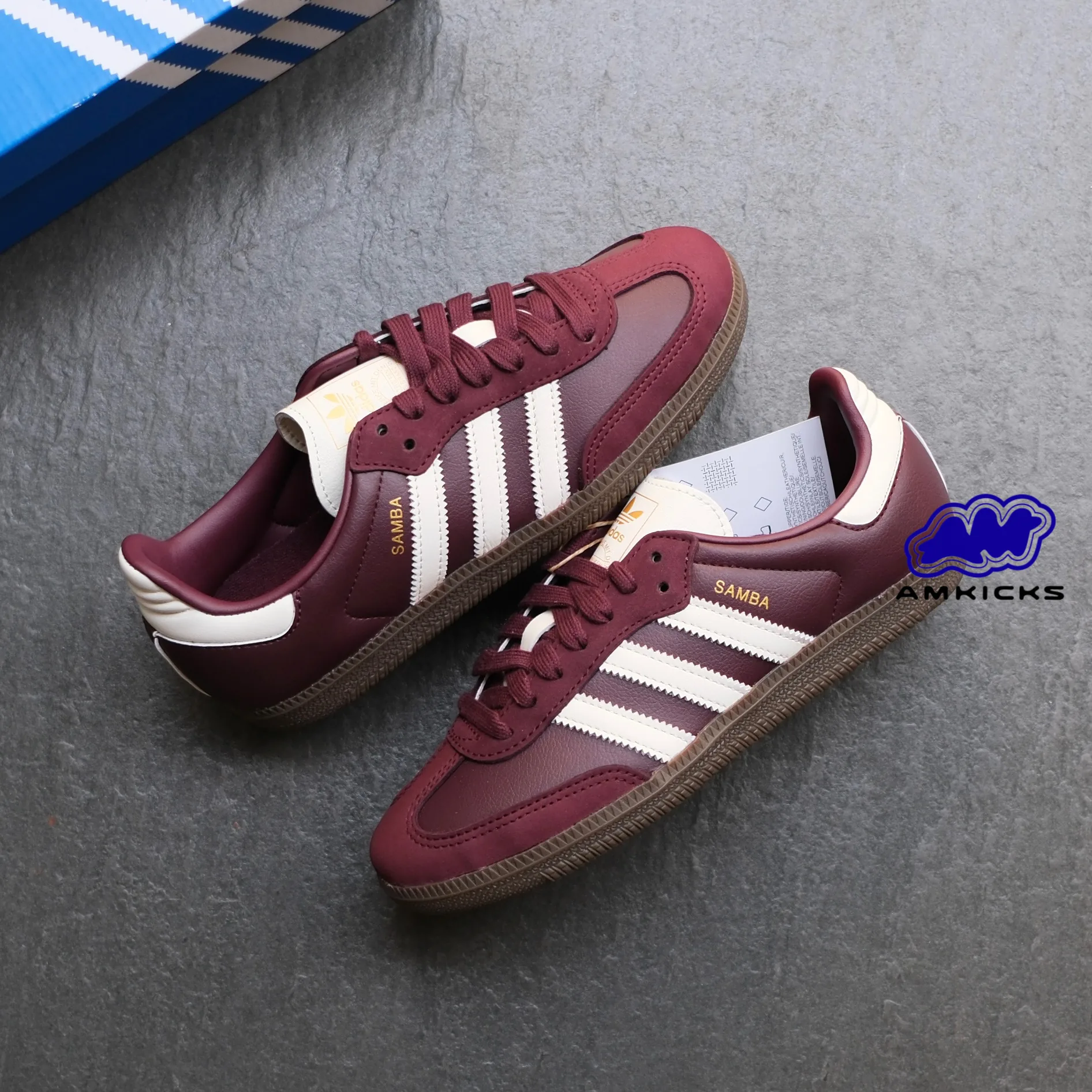 Samba OG "Maroon Off White Gum"