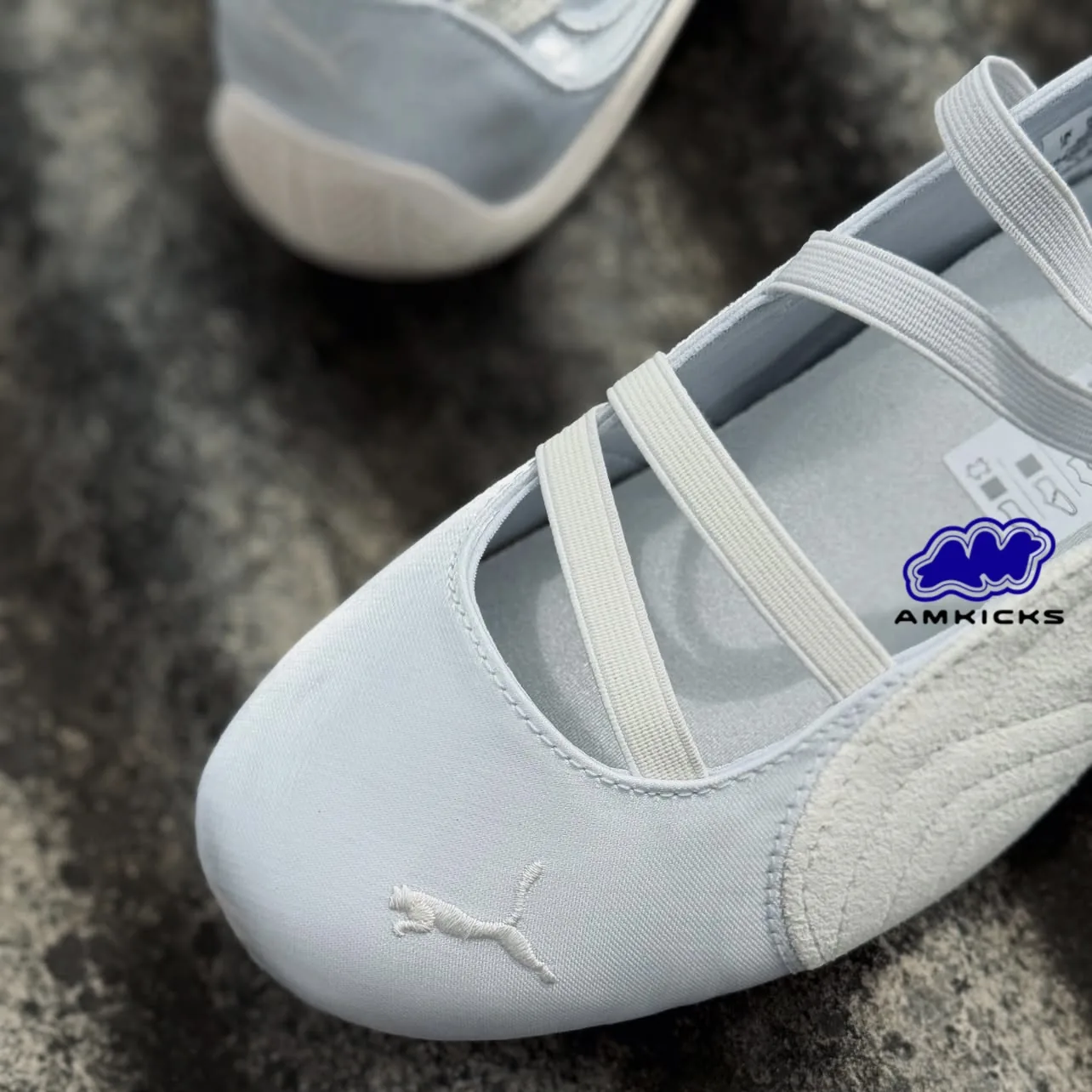 Speedcat Ballet "Silver Mist Warm White Satin"