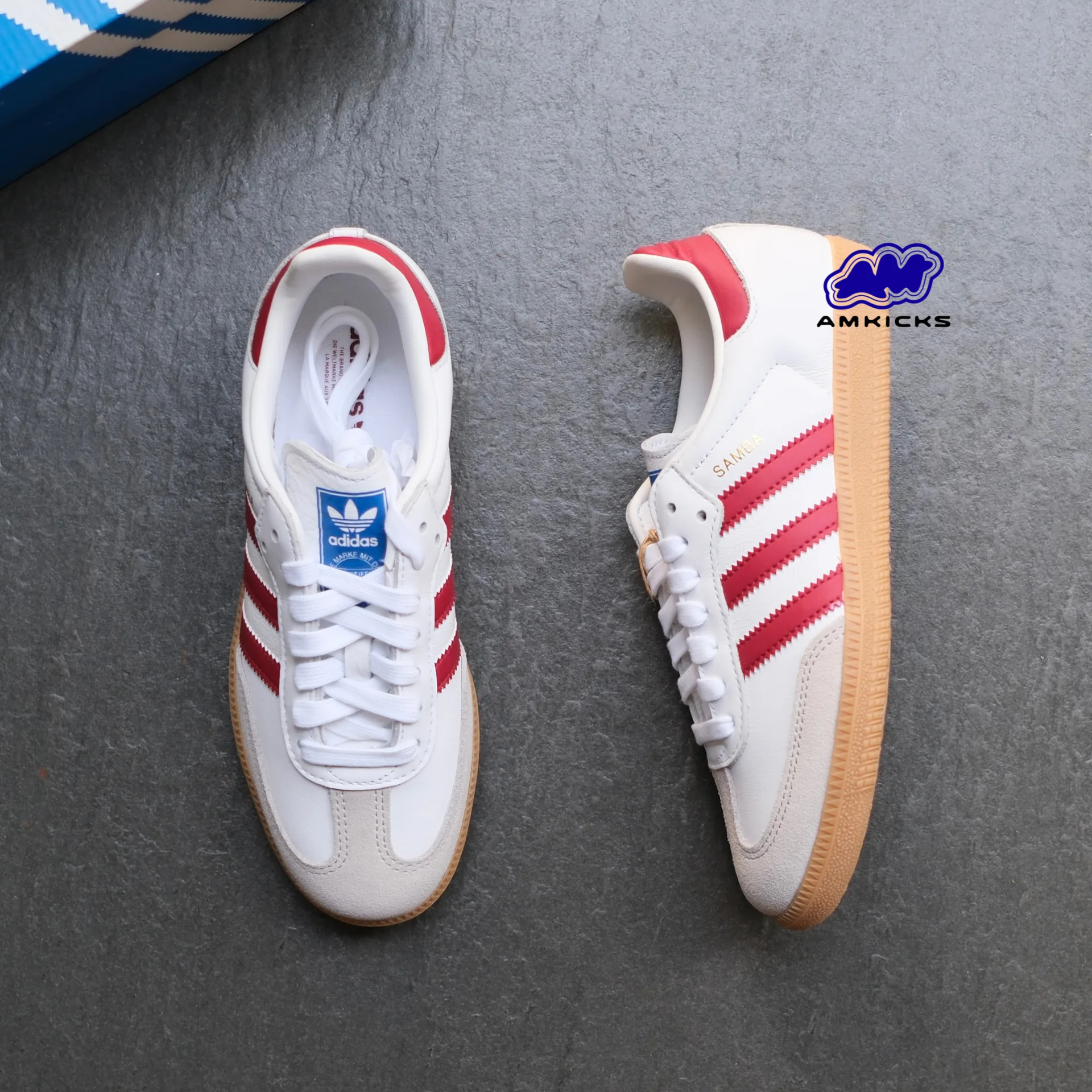 adidas Samba OG "White Burgundy Gum"