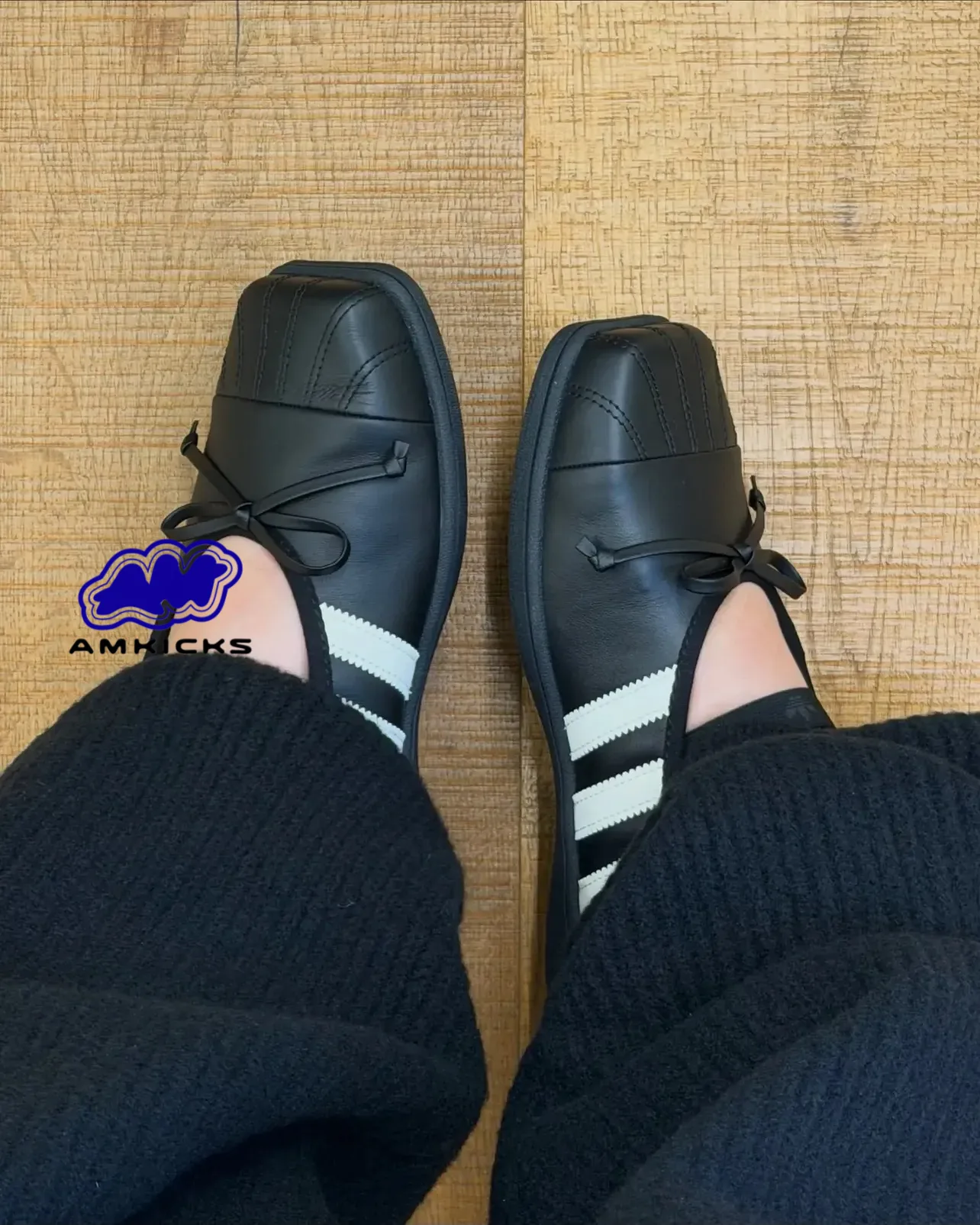 adidas Superstar Square Toe Ballet JENNIE "Black Off White"