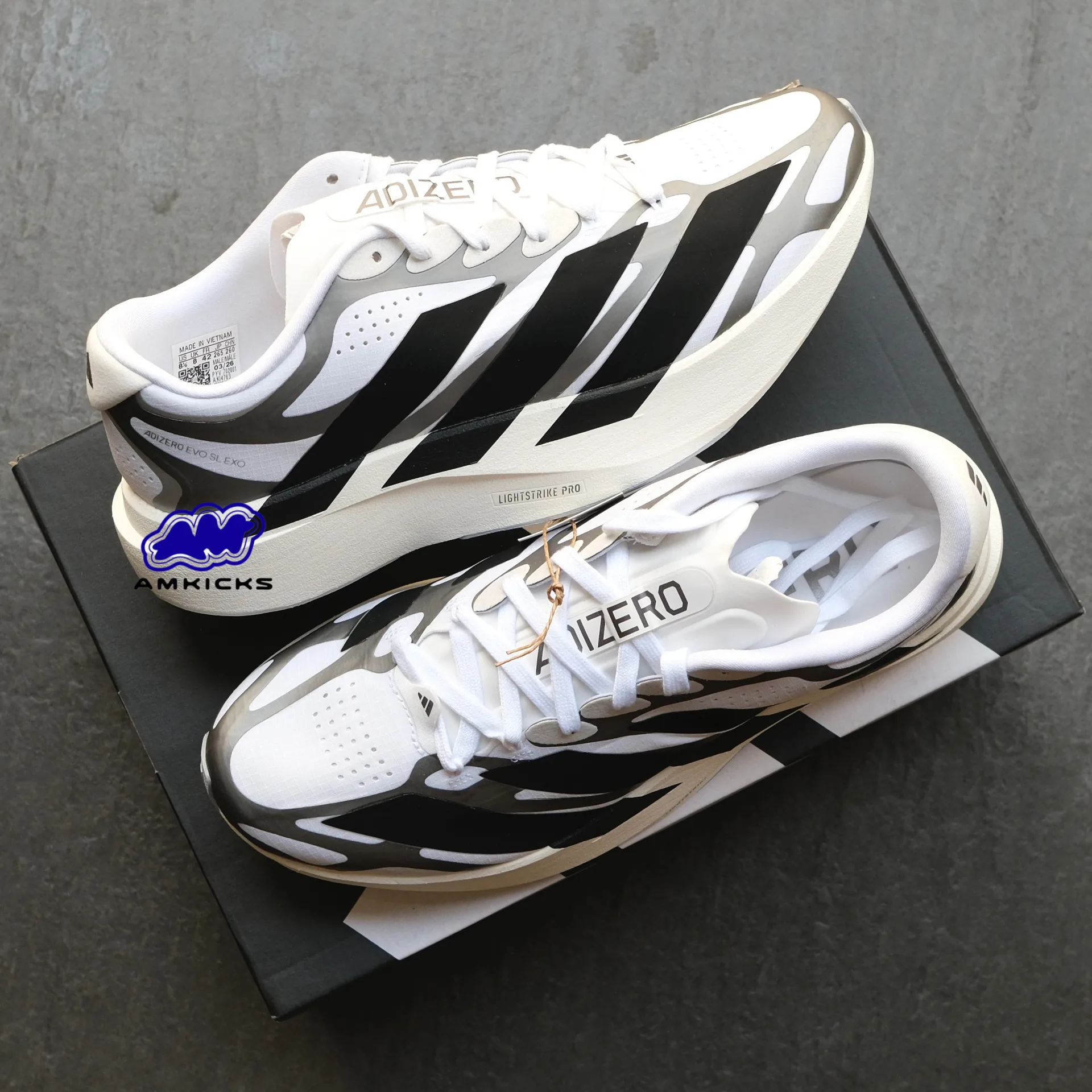 adidas Adizero EVO SL EXO "White Black Silver"