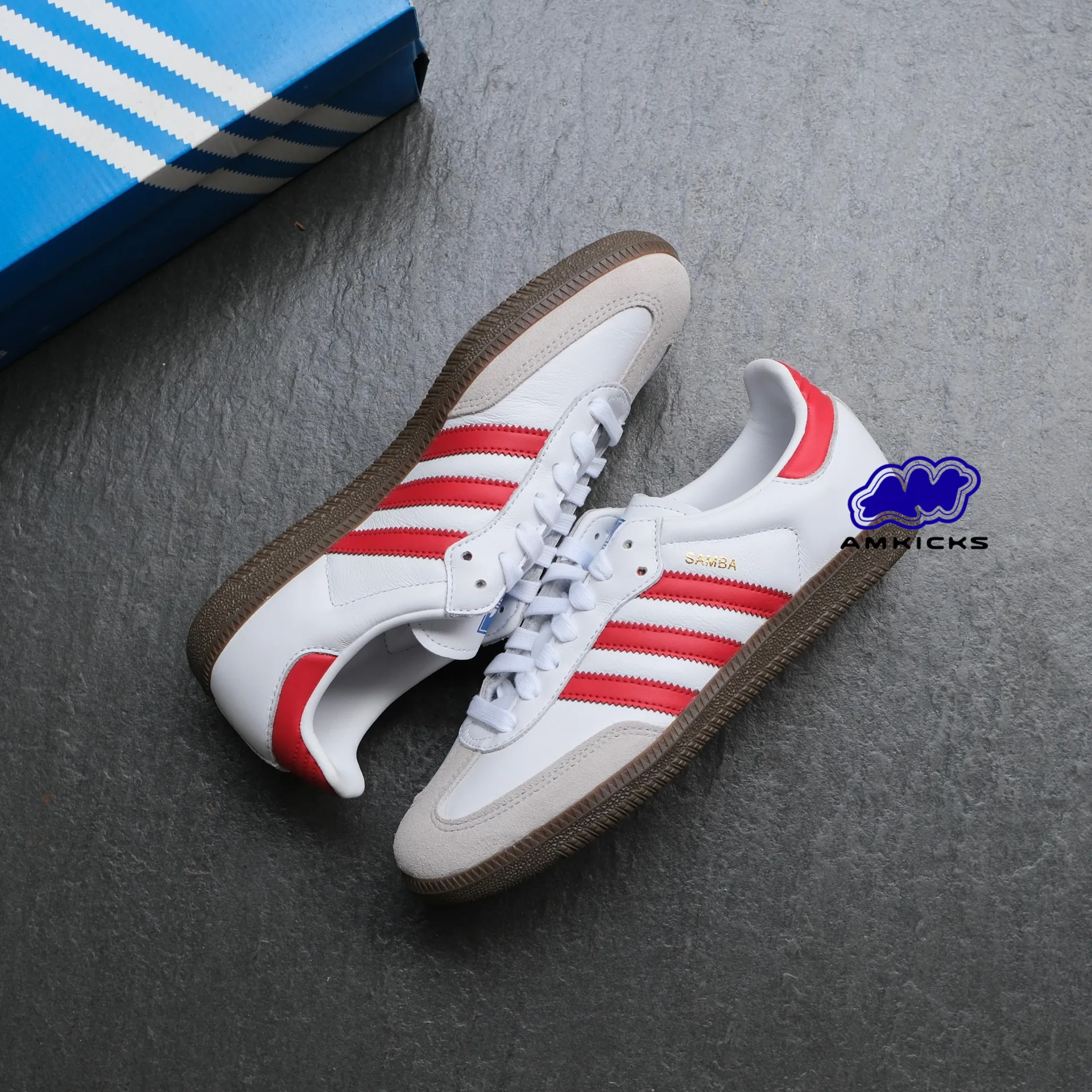 adidas Samba OG "White Better Scarlet"