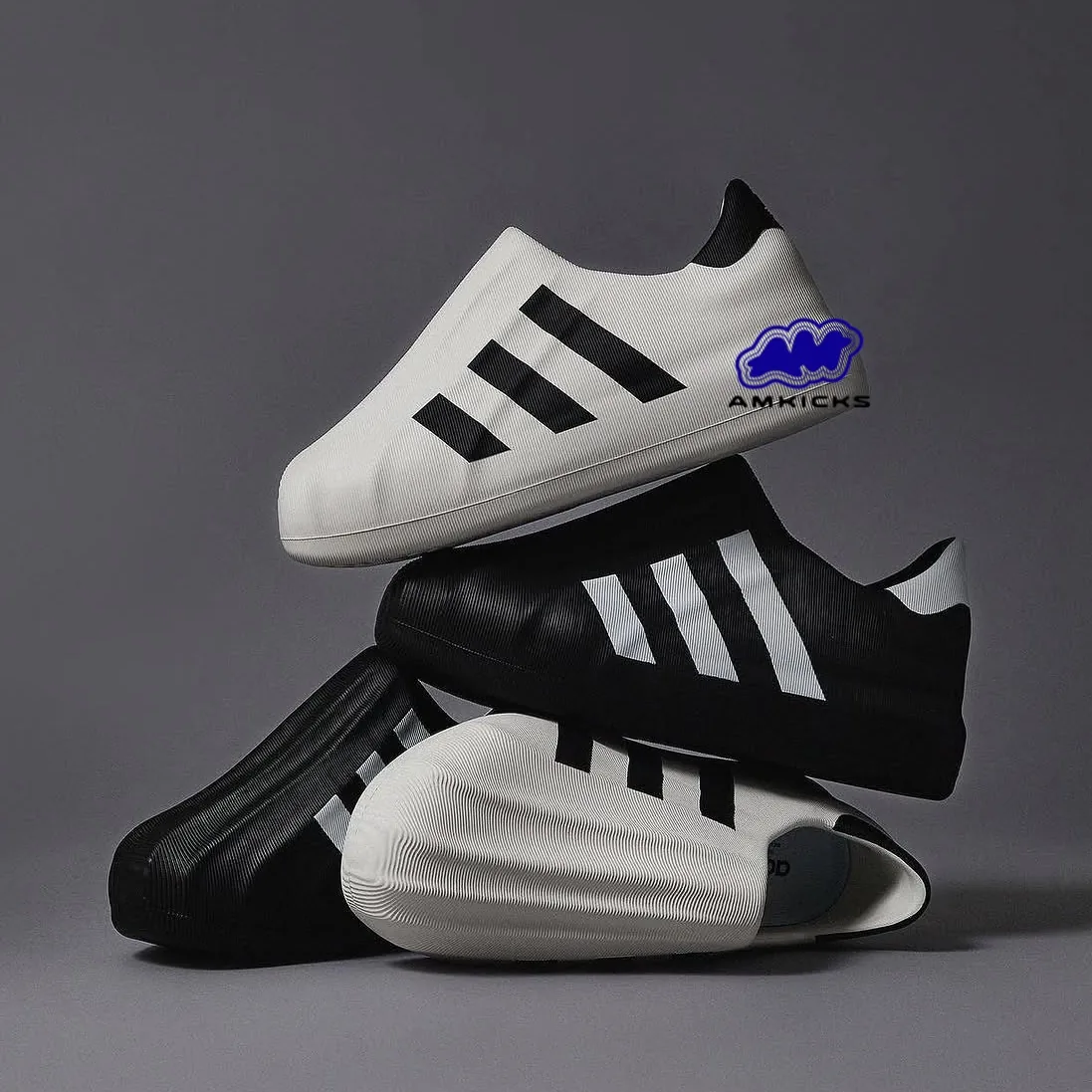adiFOM Superstar White Black White