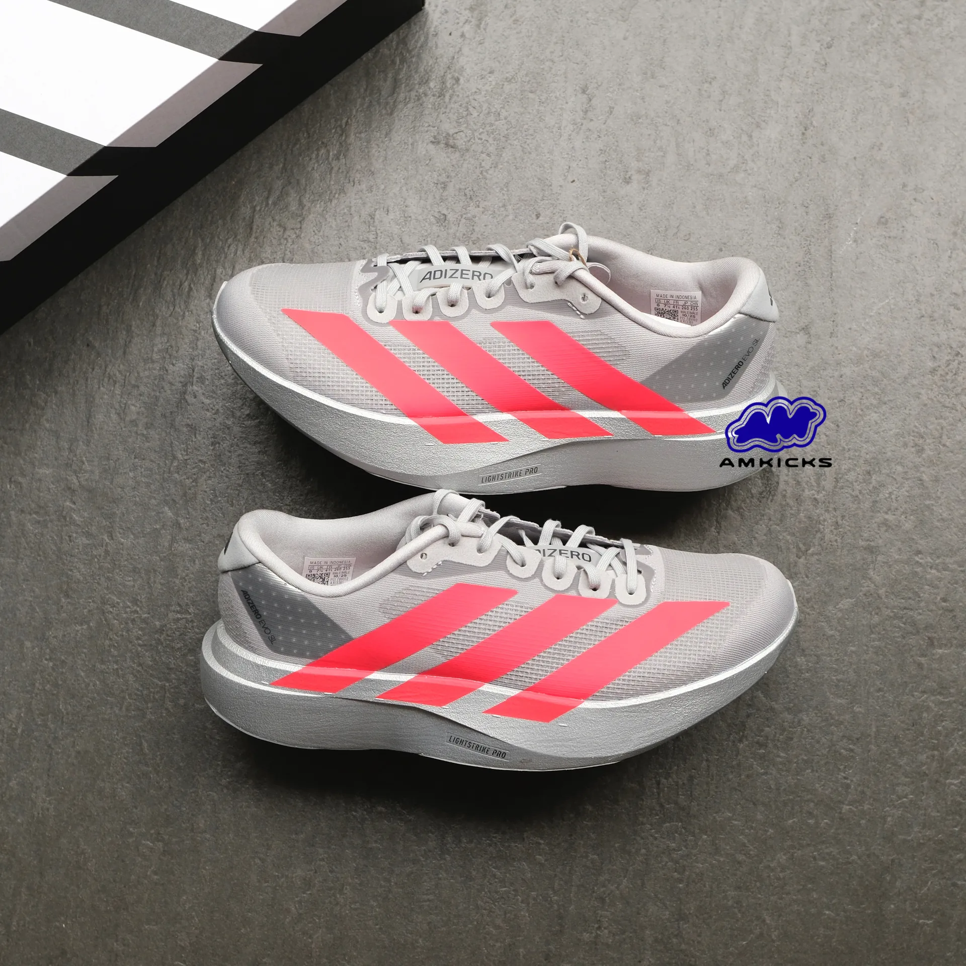 adidas Adizero Evo SL "Silver Metallic Lucid Red"