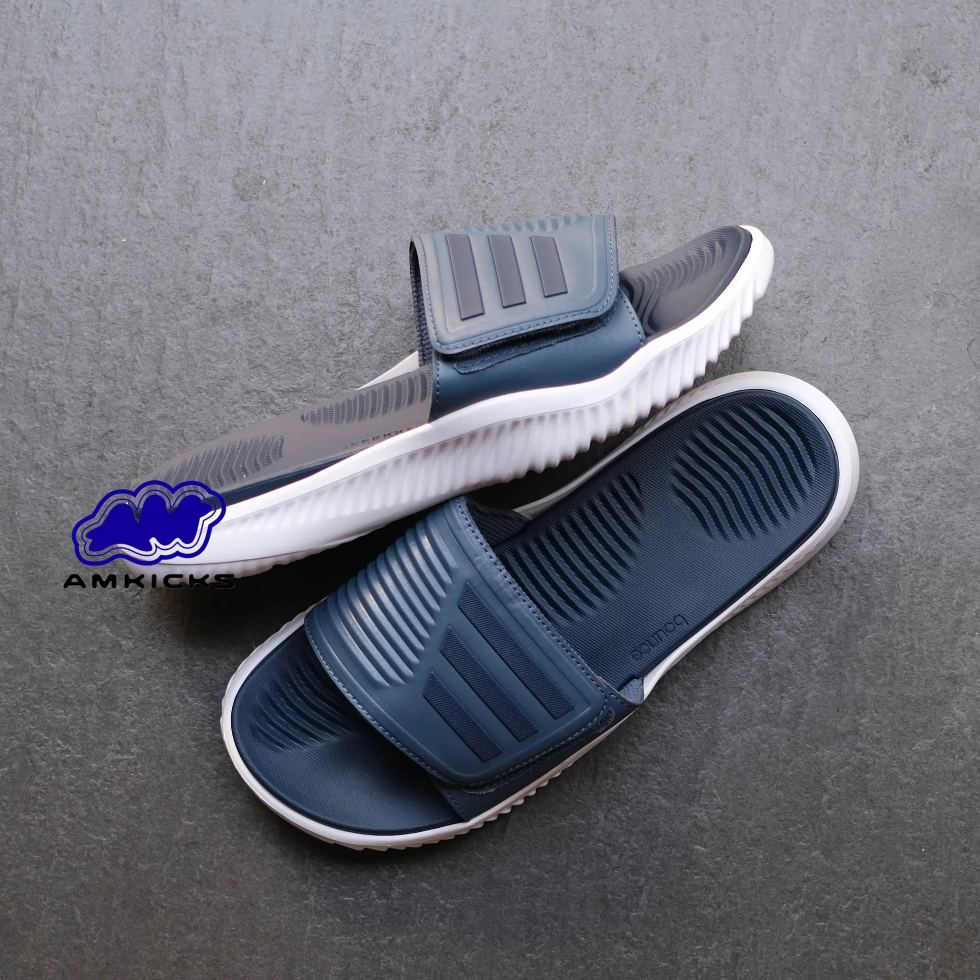 Adidas Alphabounce Slide "Navy"