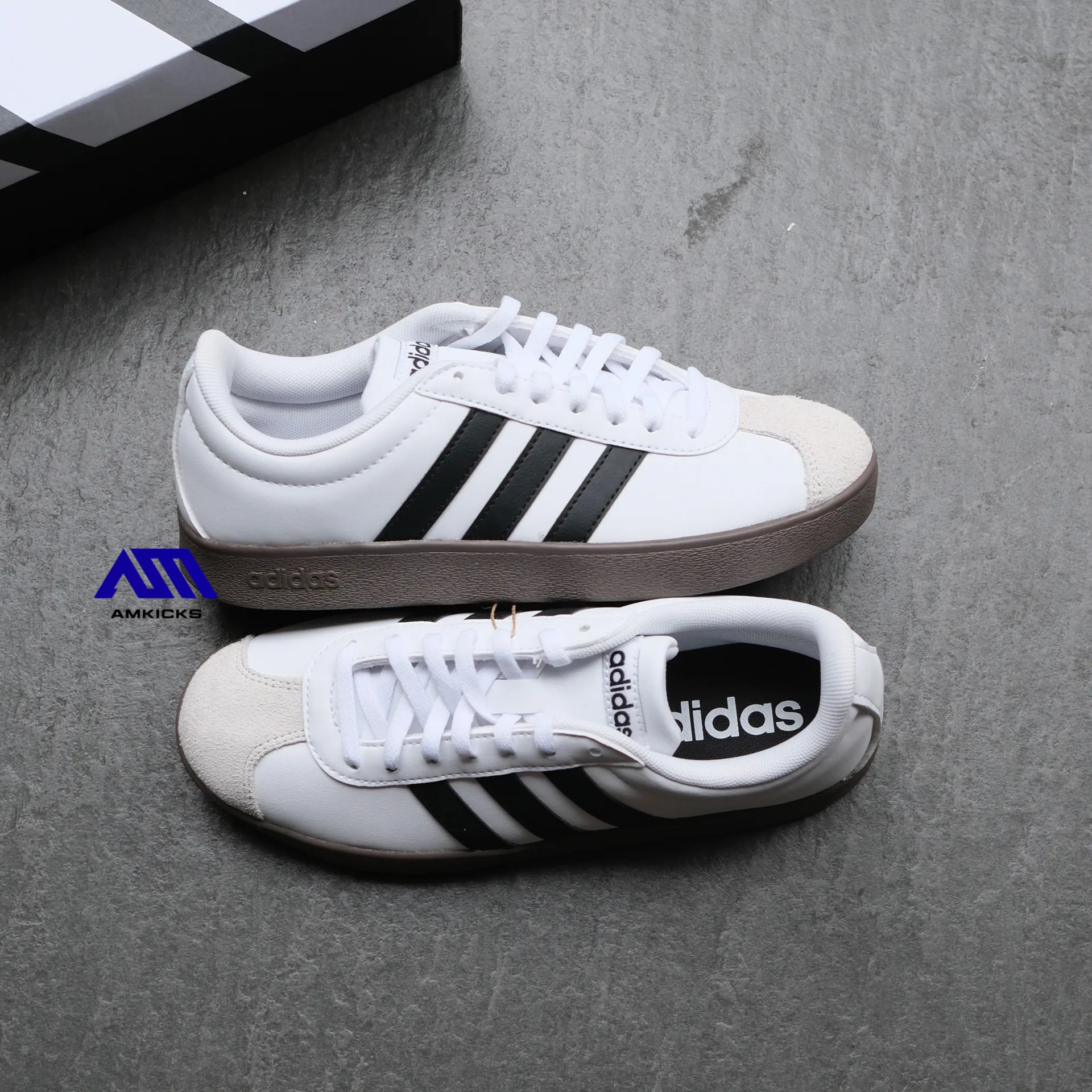 adidas VL Court Base "White Black"