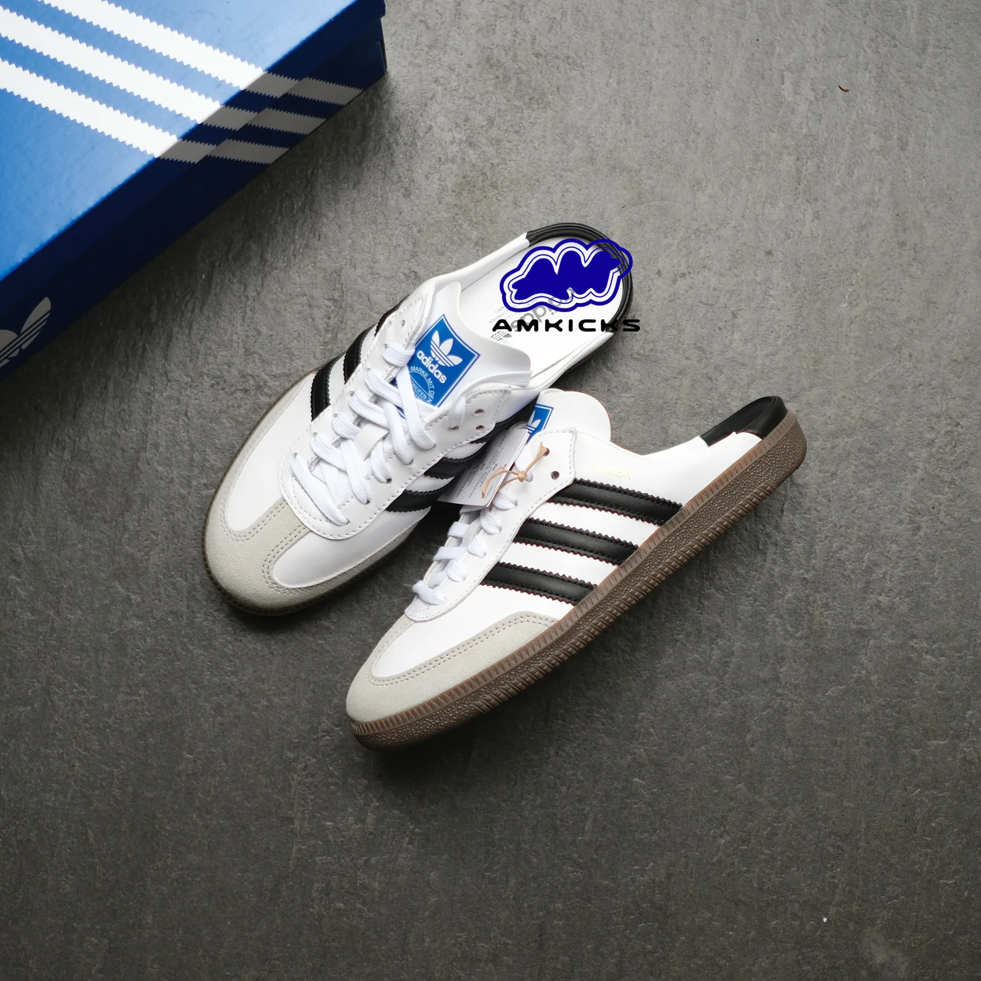 adidas Samba Mule "White Black Gum"