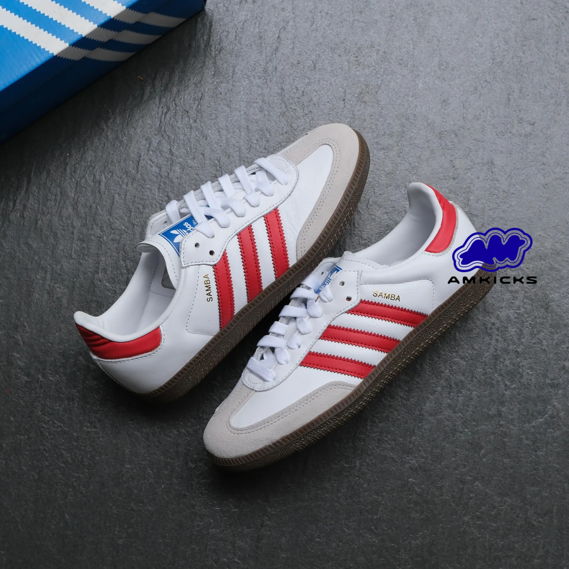 adidas Samba OG "White Better Scarlet"