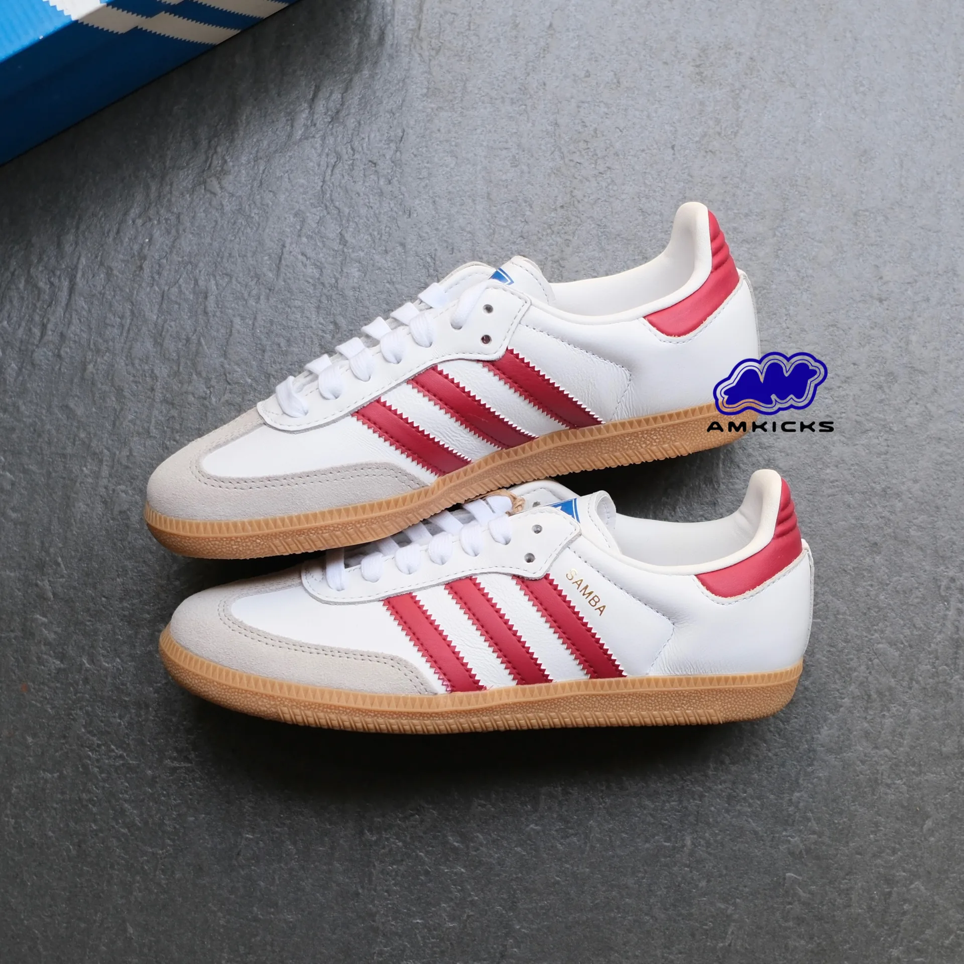 adidas Samba OG "White Burgundy Gum"