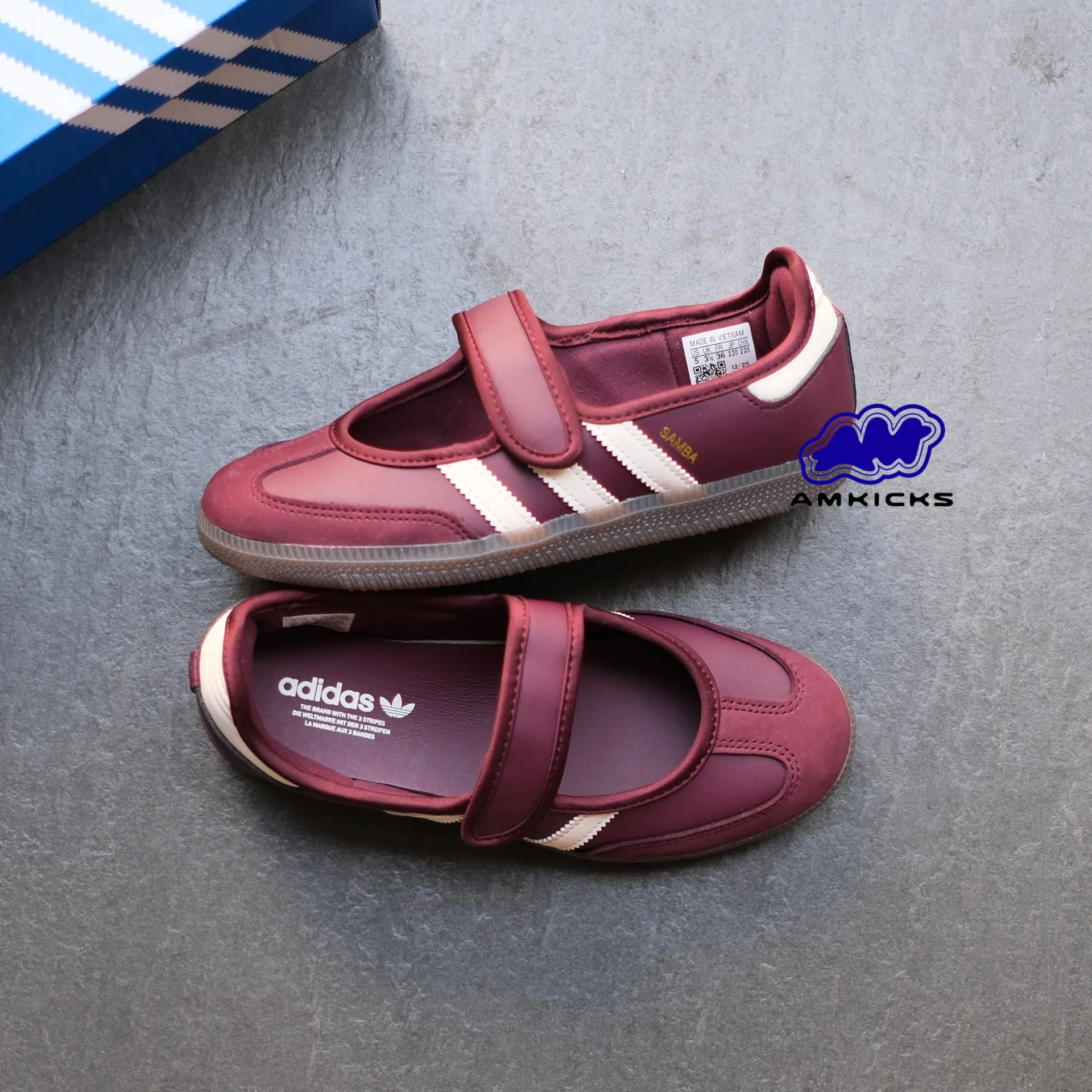 Adidas Samba Jane "Maroon Cream White"