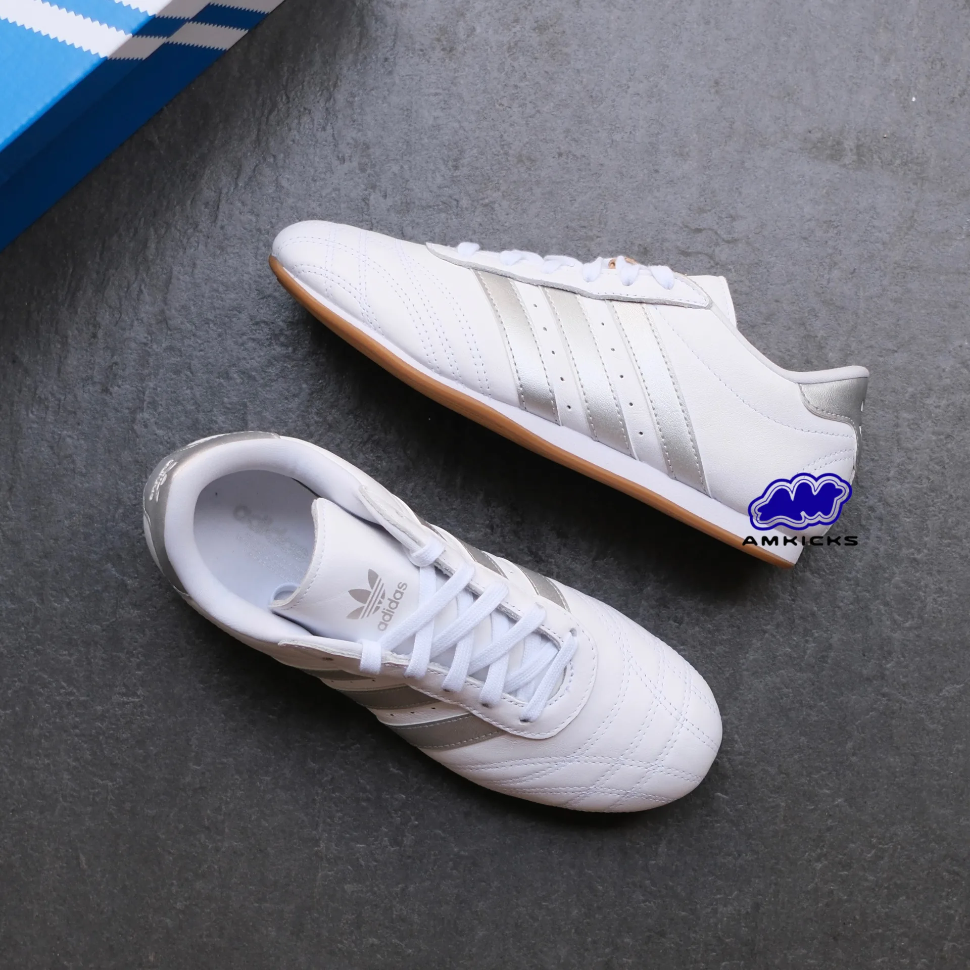 adidas Taekwondo "Cloud White Silver Metallic Gum"
