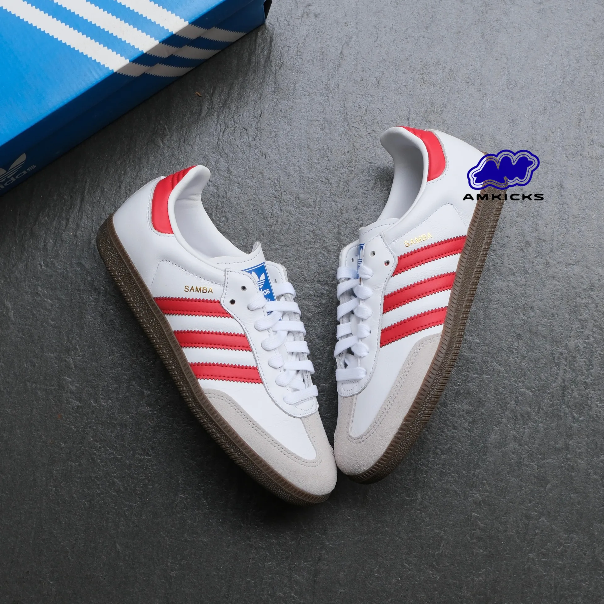 adidas Samba OG "White Better Scarlet"