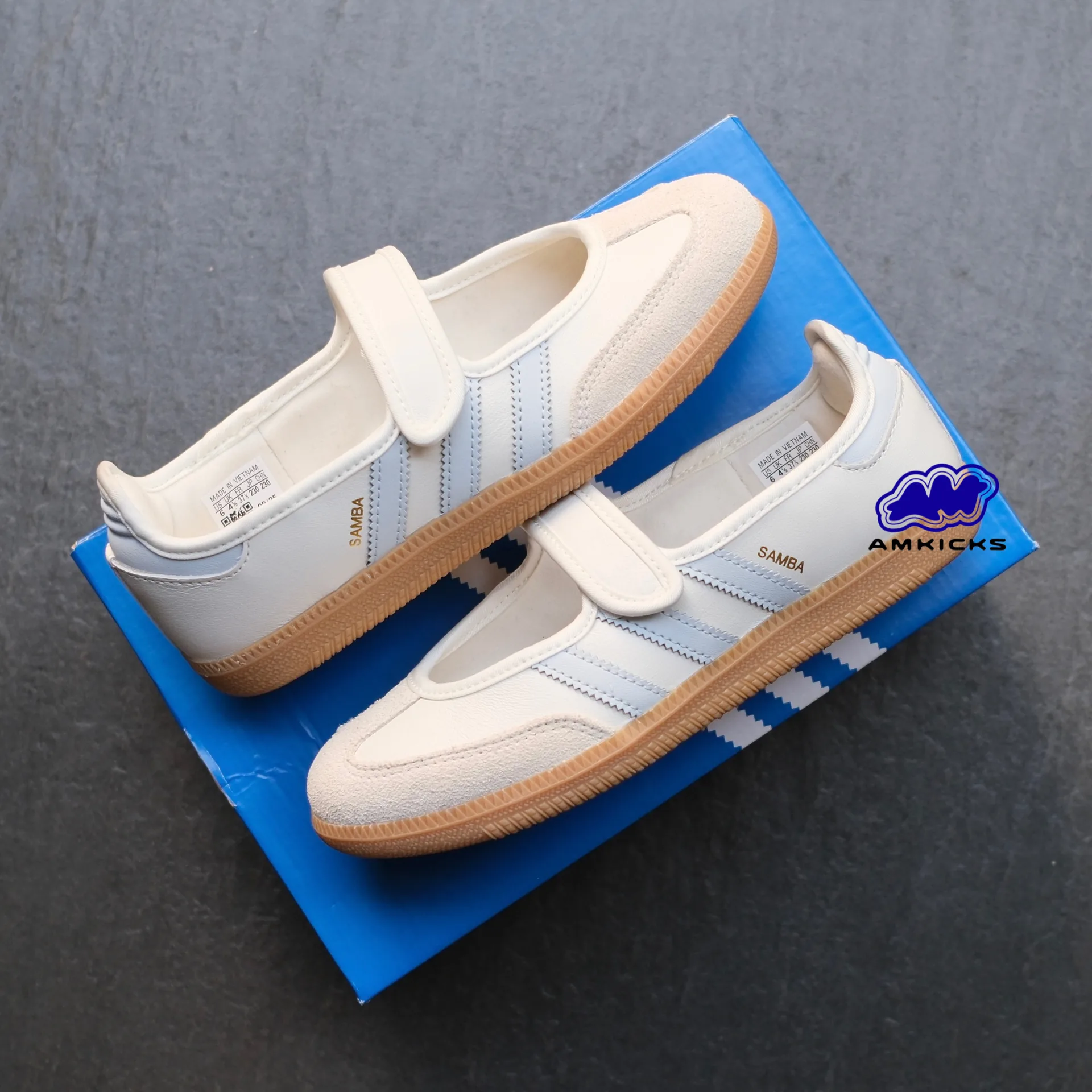 Adidas Samba Jane "White Blue Gum"