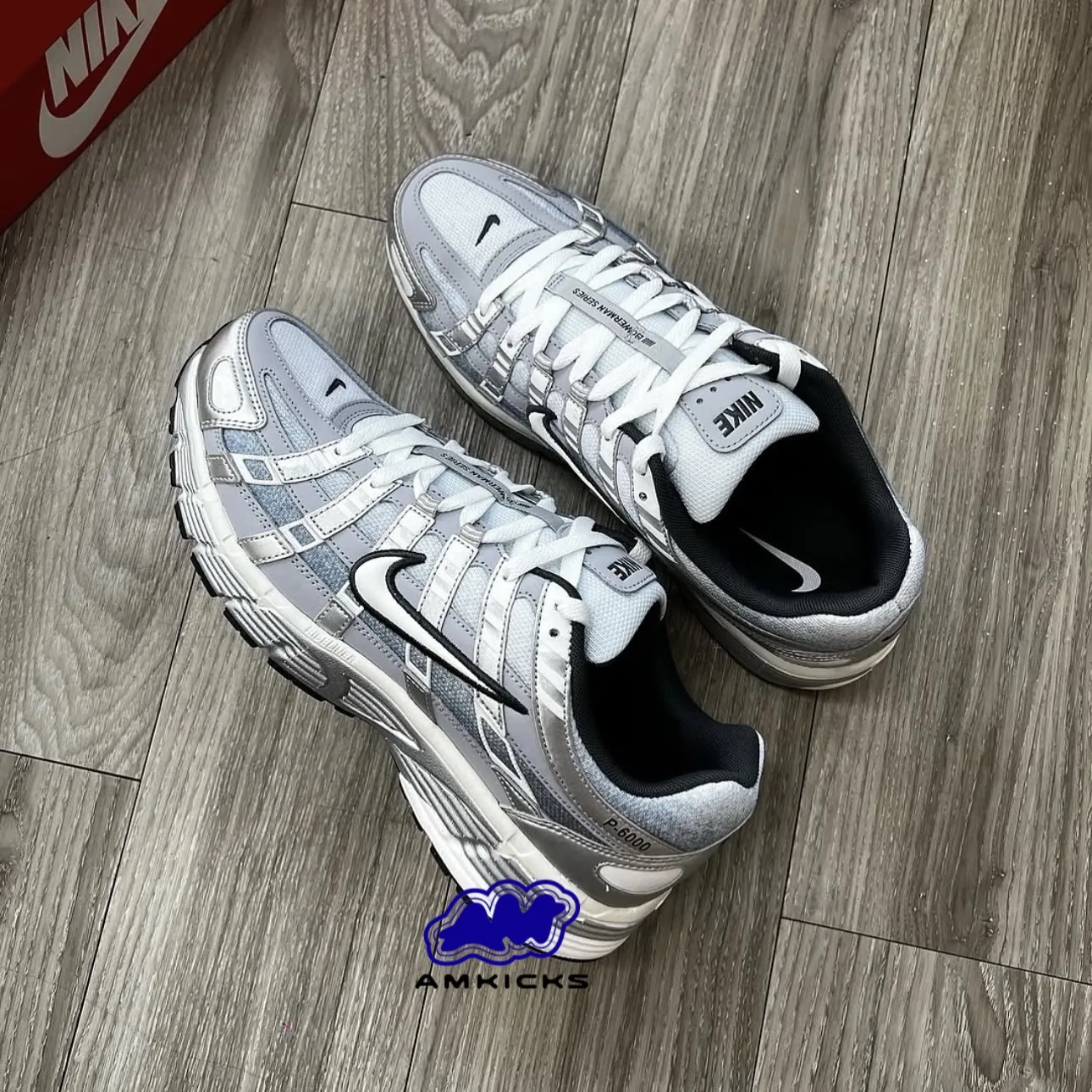 Nike P-6000 "Metallic Silver Summit White-Wolf Grey"