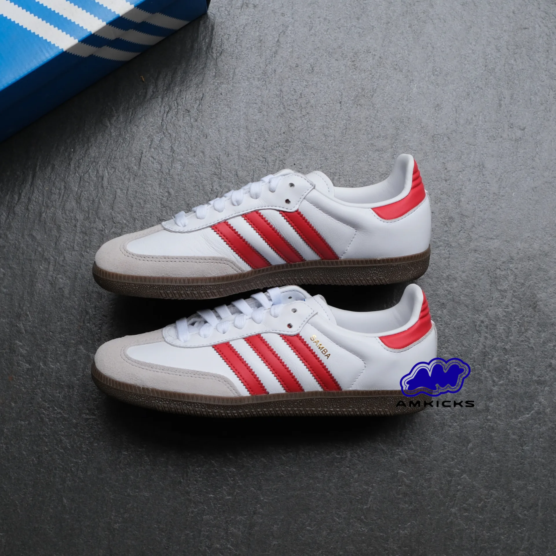 adidas Samba OG "White Better Scarlet"