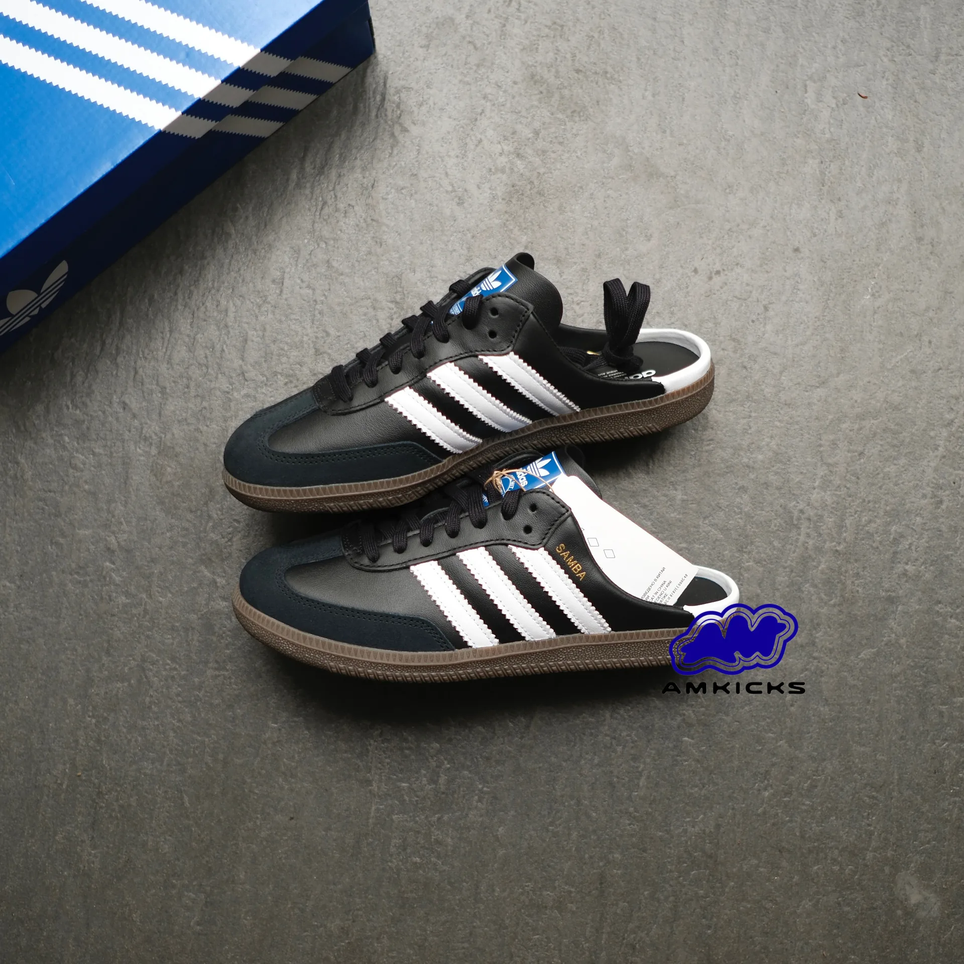 adidas Samba Mule "Black White Gum"