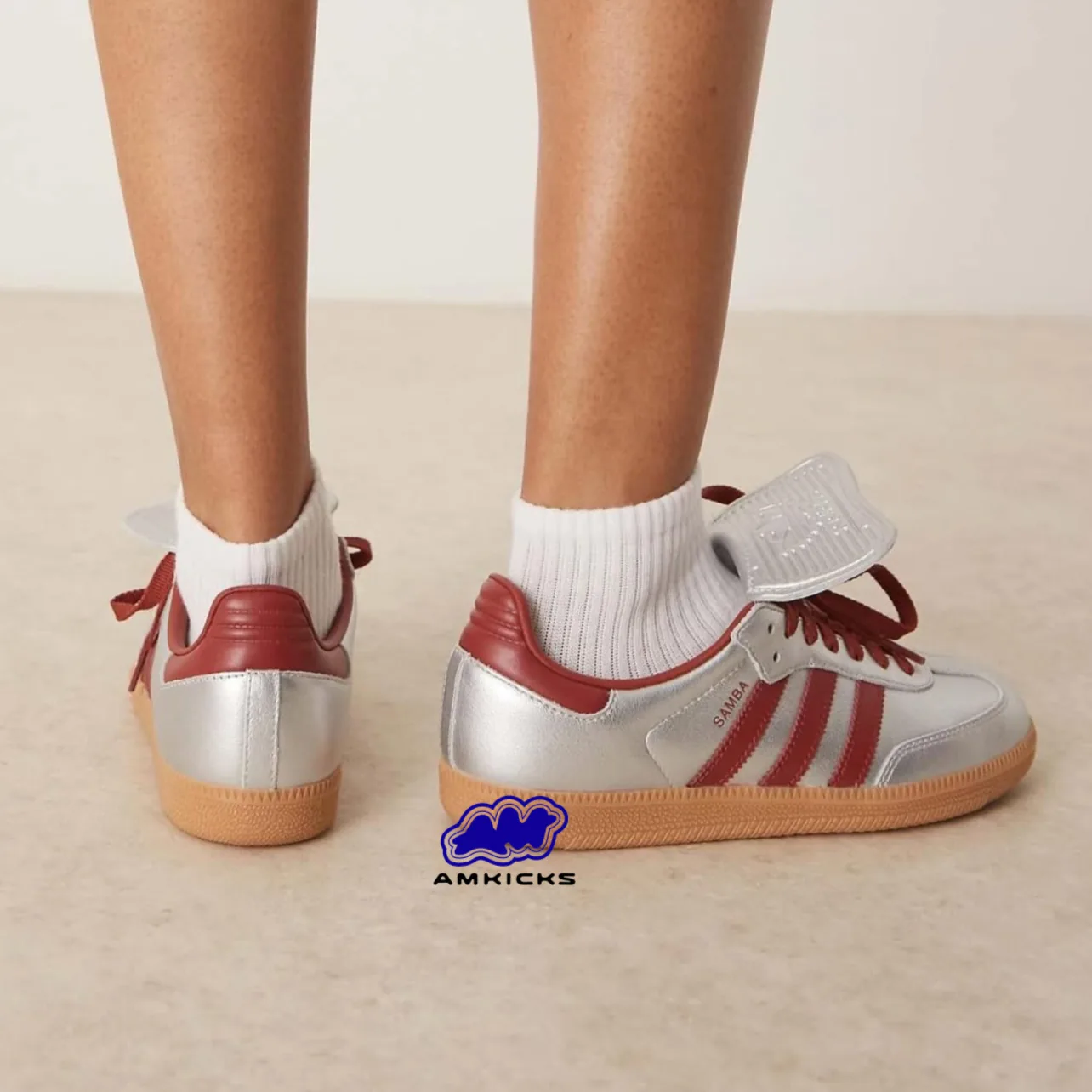 adidas Samba LT "Silver Metallic Ruby Gum"