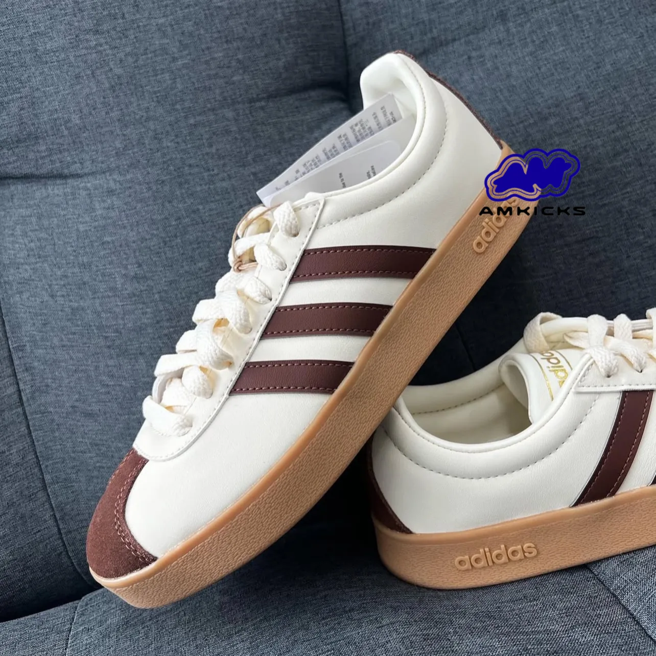 adidas VL Court 2.0 "Cream White Preloved Brown Gum"