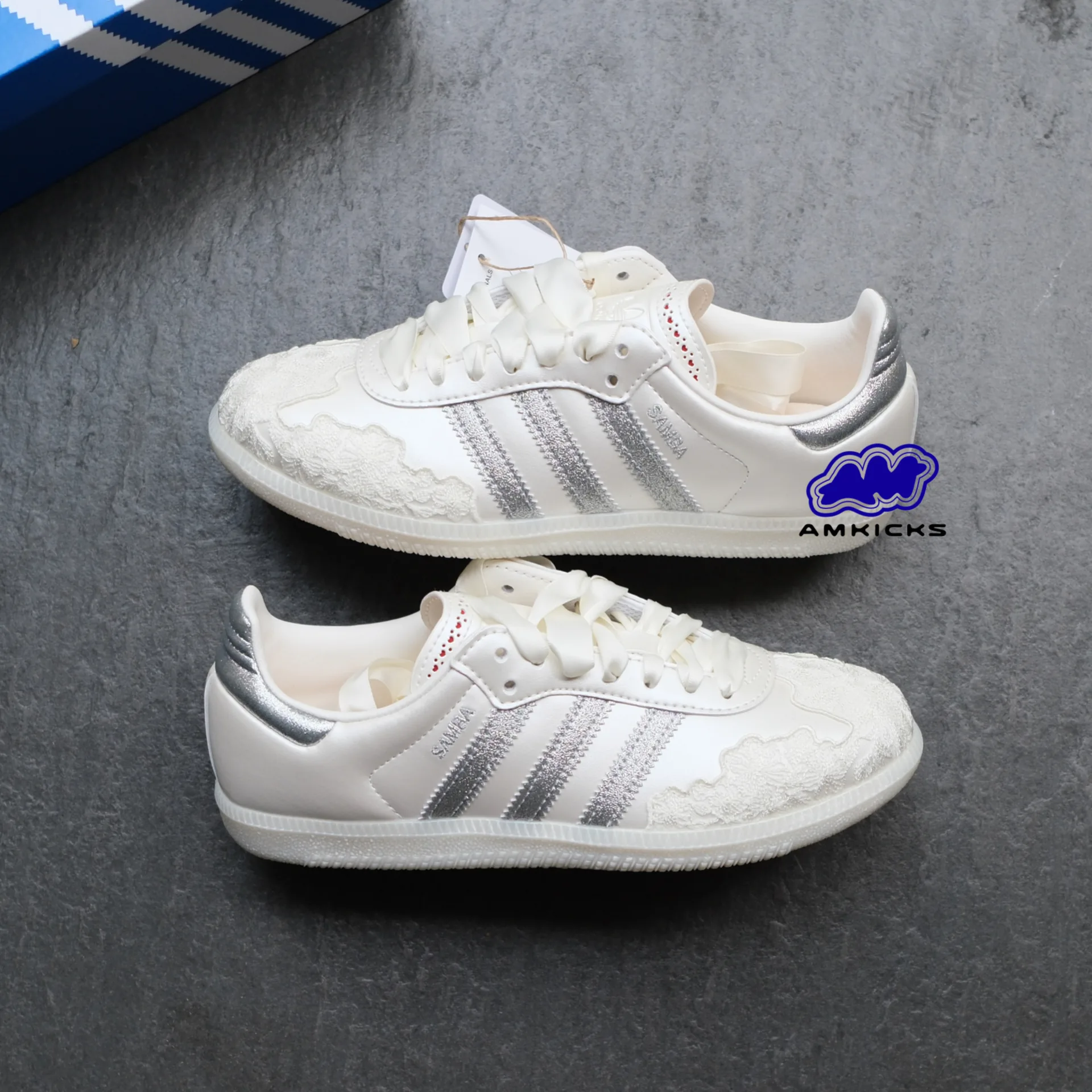 Adidas Samba OG "Chalk White Silver Metallic"
