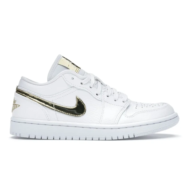 Jordan 1 Low "White Metallic Gold (Women's)"