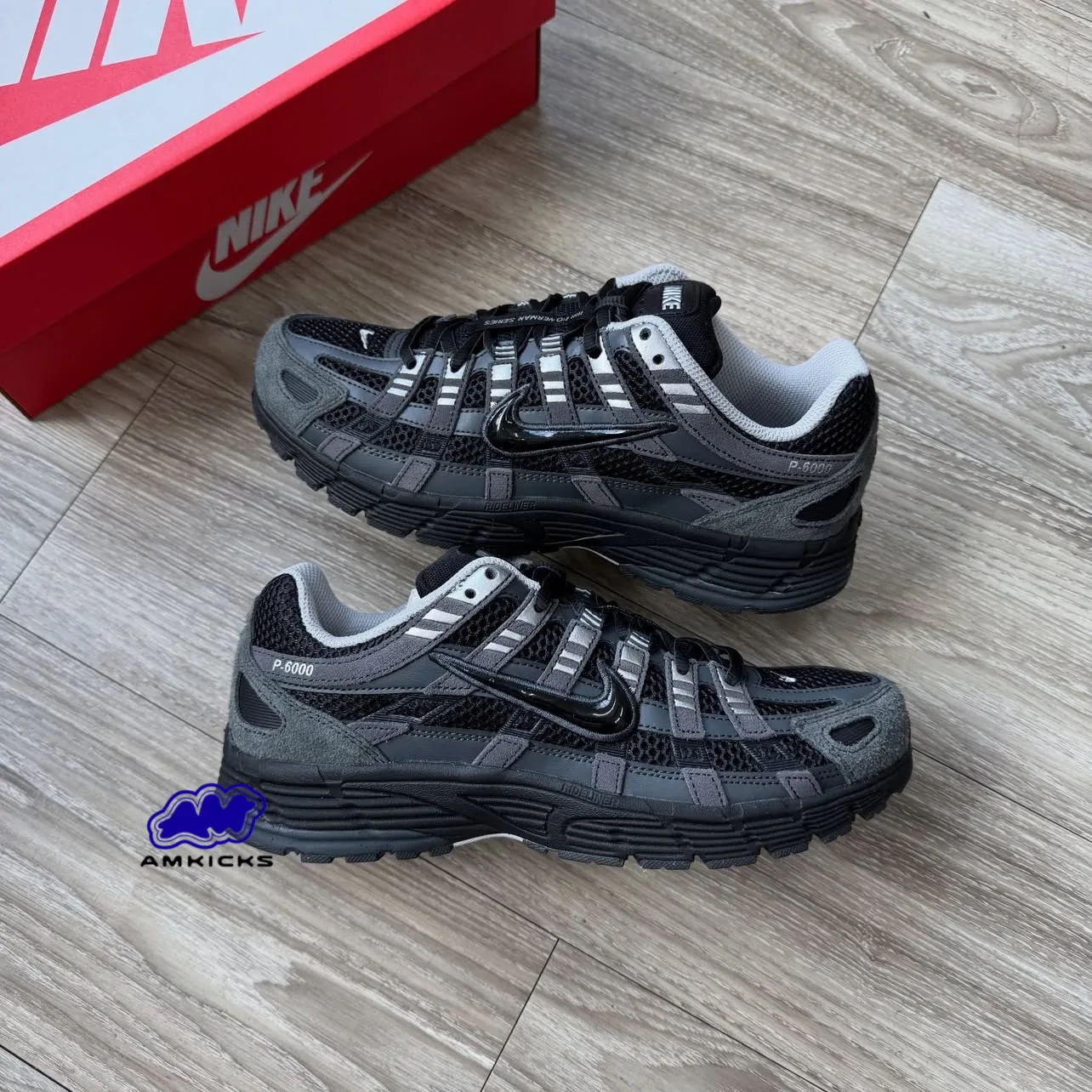 Nike P-6000 "Suede Anthracite Metallic Silver"
