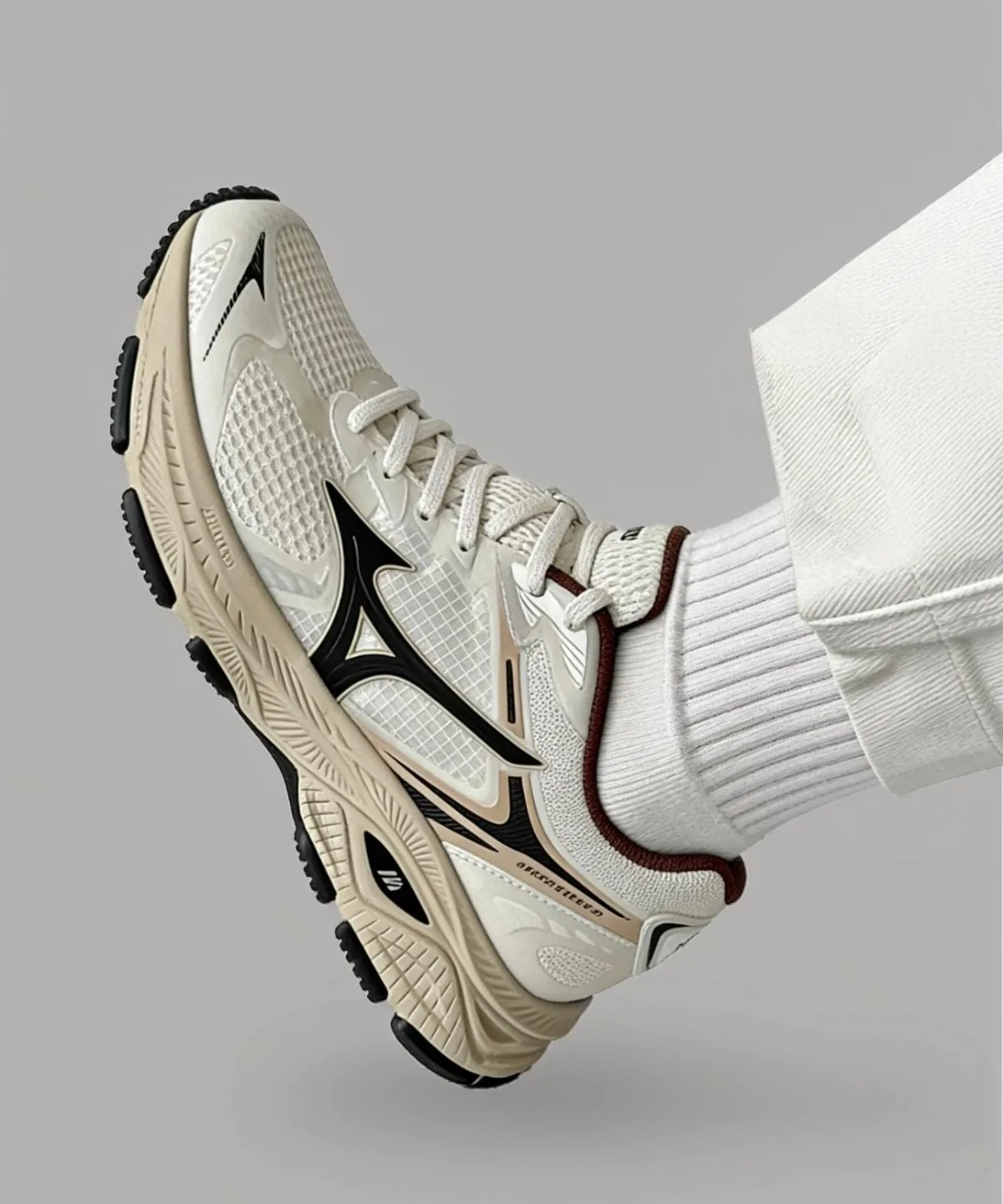 Mizuno Racer S "Off White Dark Brown"