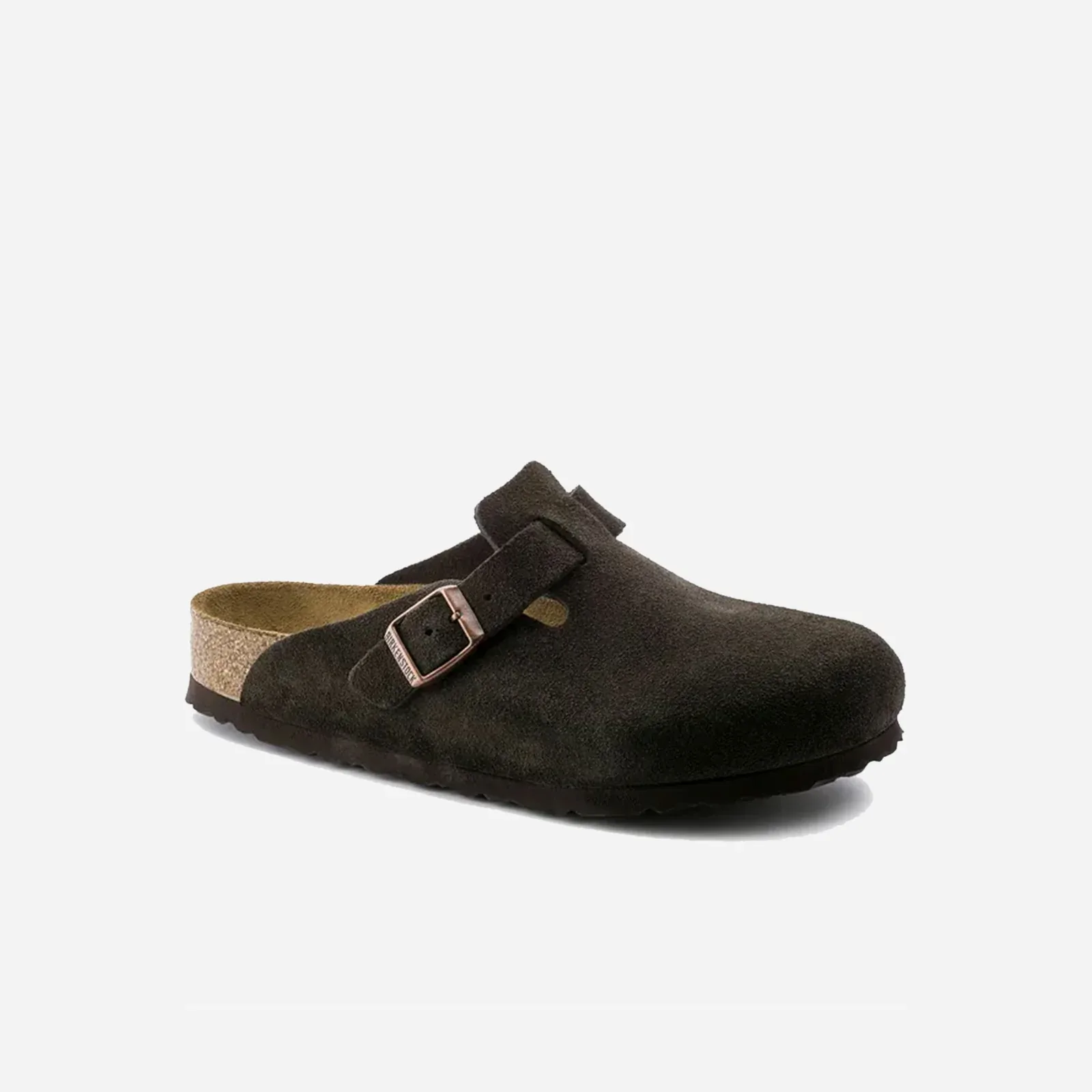 Birkenstock Boston Soft Footbed "Suede Mocha"