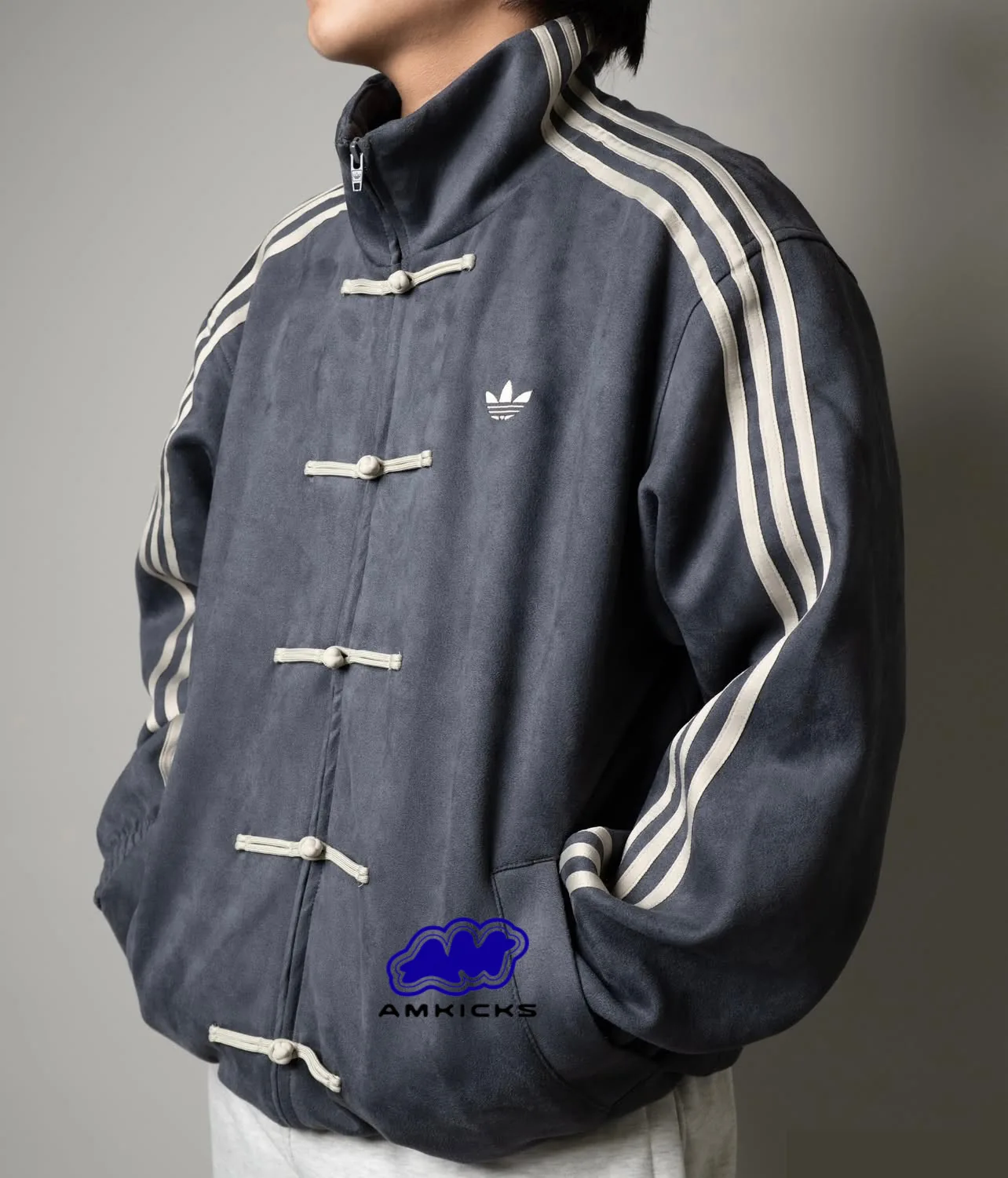 adidas CTT Chinese Track Top 3.1 Gender Neutral Jacket "Grey Blue" - KR0295-US