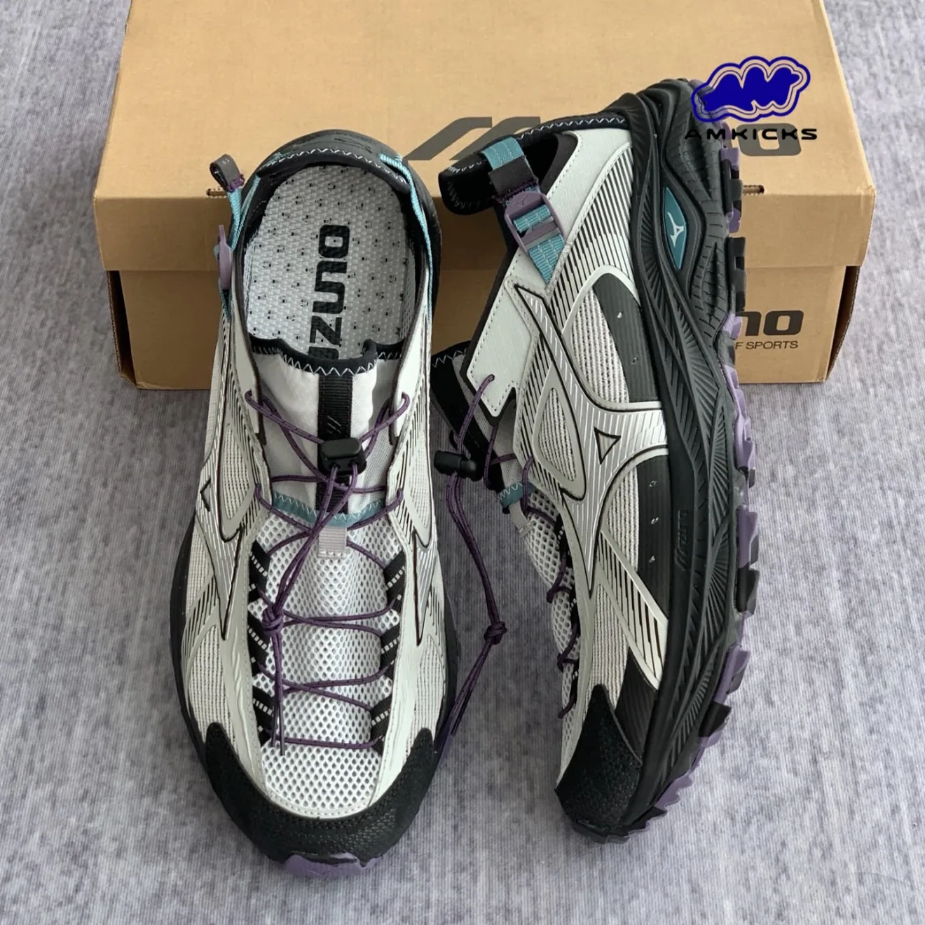 Mizuno Racer Trail SE V2 "Grey Black Teal Purple"