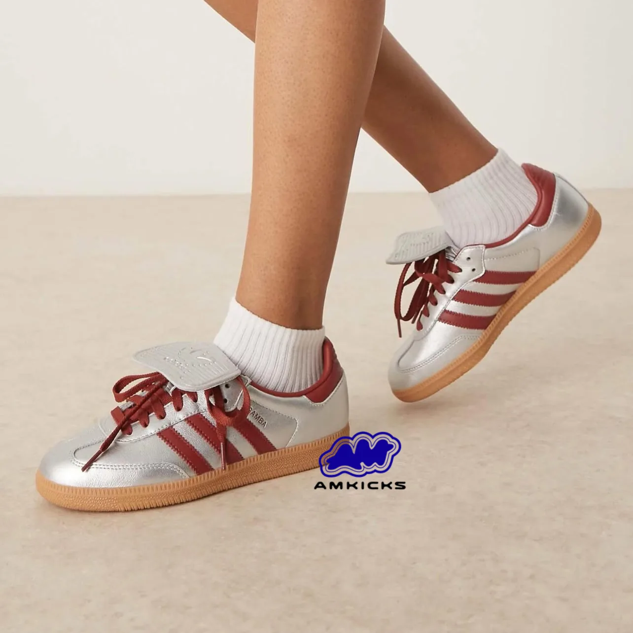 adidas Samba LT "Silver Metallic Ruby Gum"