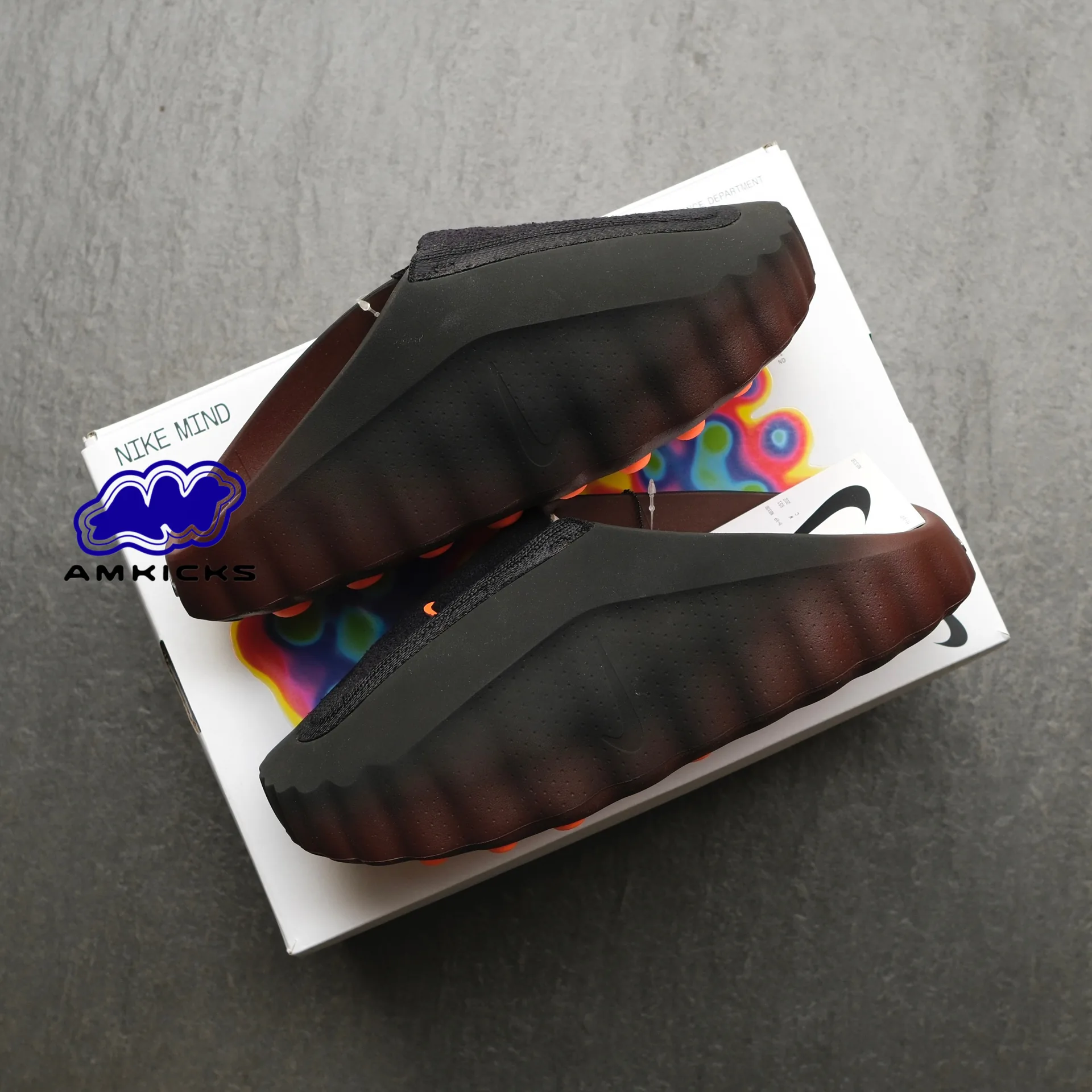 Mind 001 Flyknit Slide Bronze Eclipse Total Orange