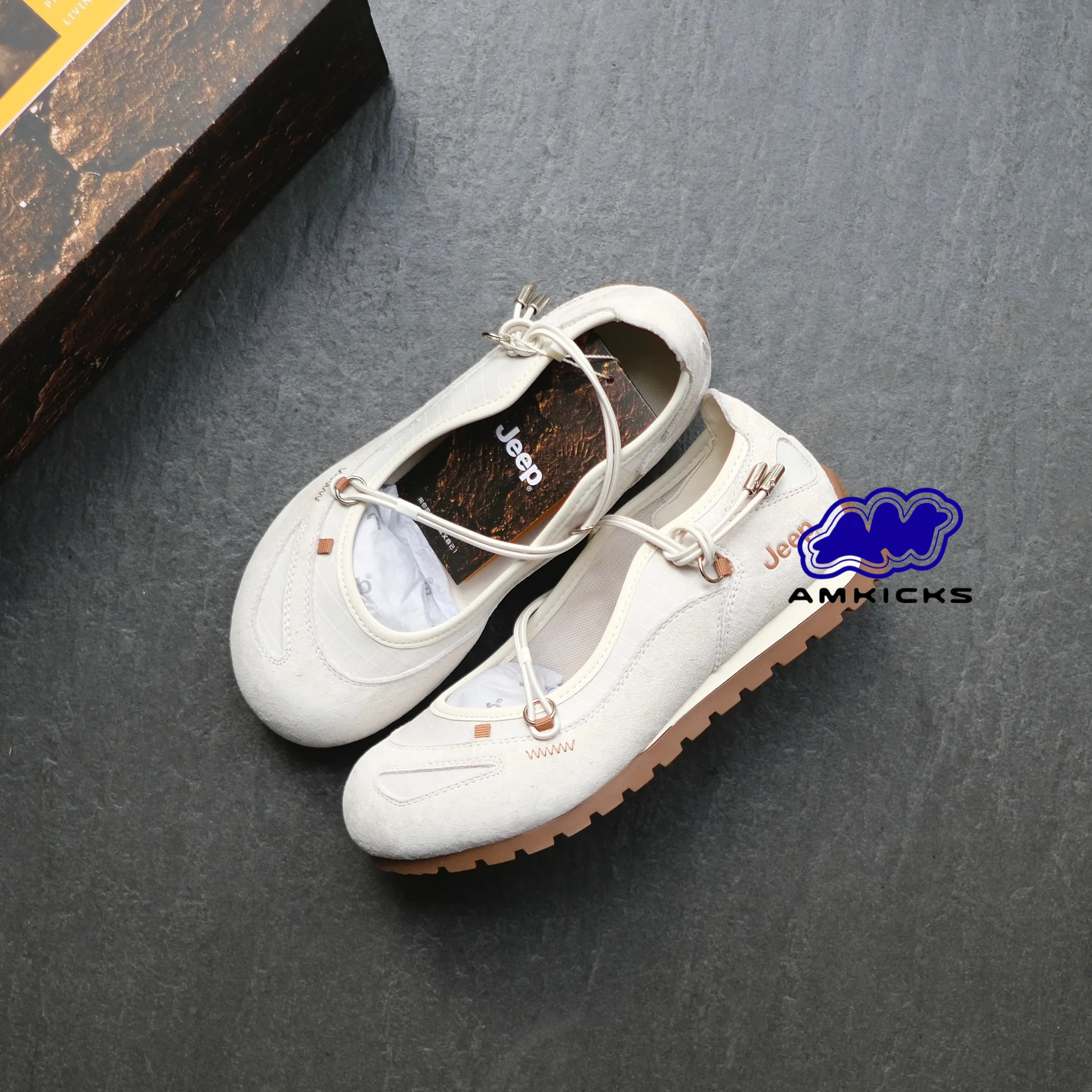 Jeep Mary Jane Sandals – Flat White