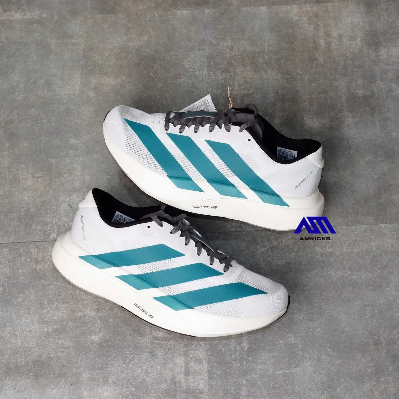 adidas Adizero Evo SL "White Pure Teal"