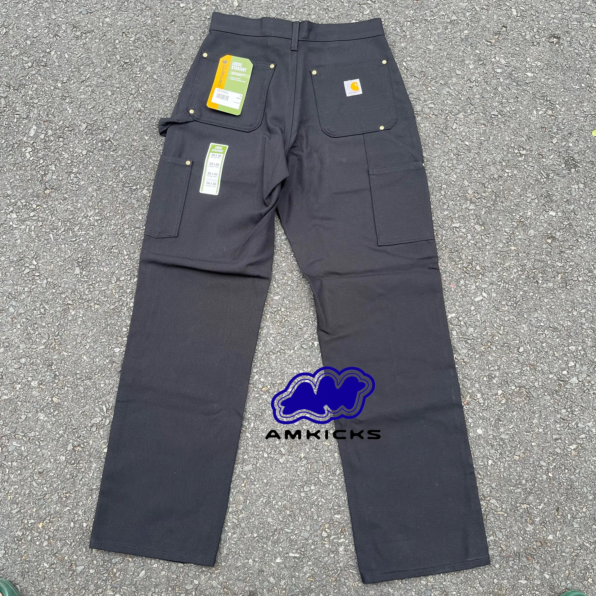 Carhartt Iconic B01 Firm Duck Double-Front Dungaree - Black