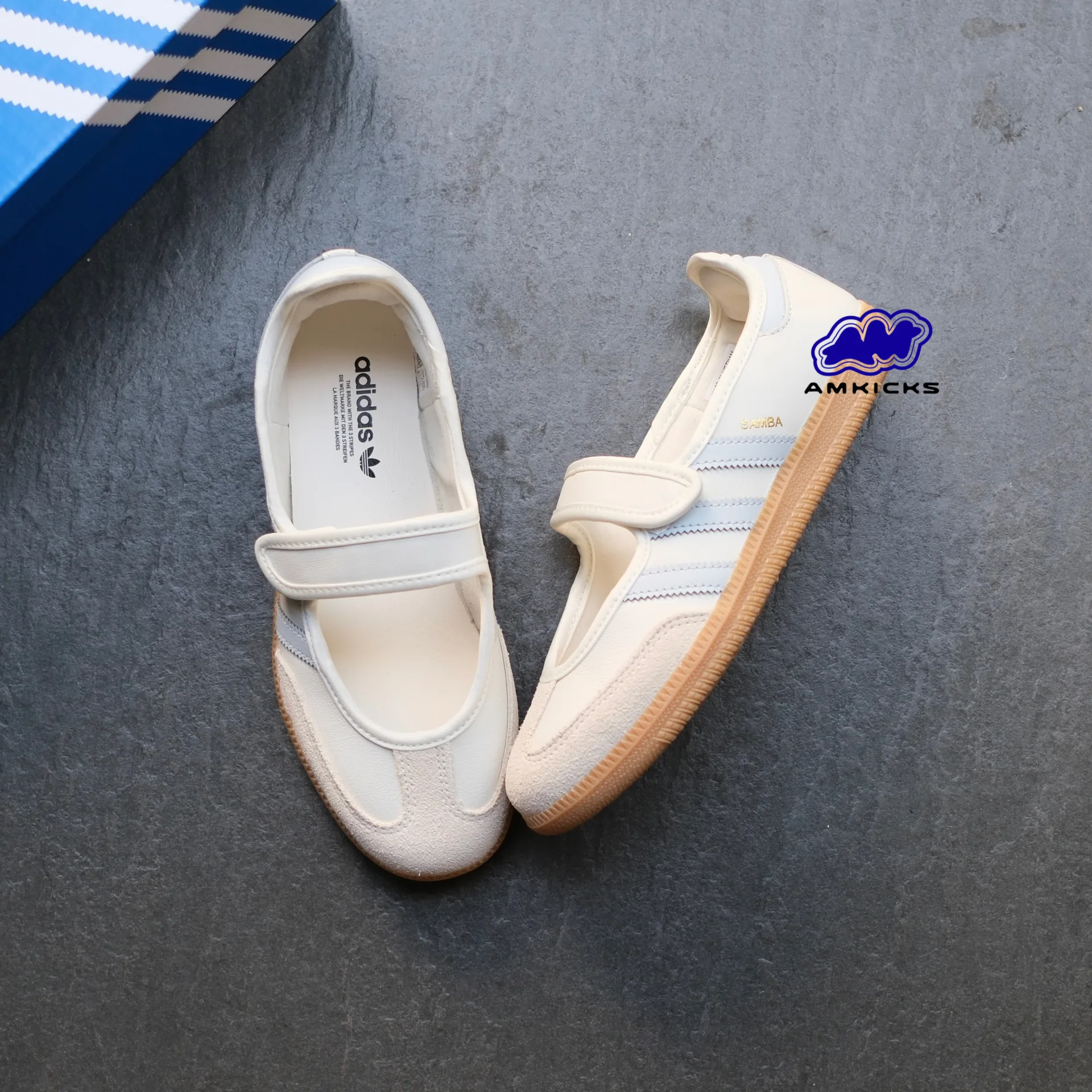 Adidas Samba Jane "White Blue Gum"