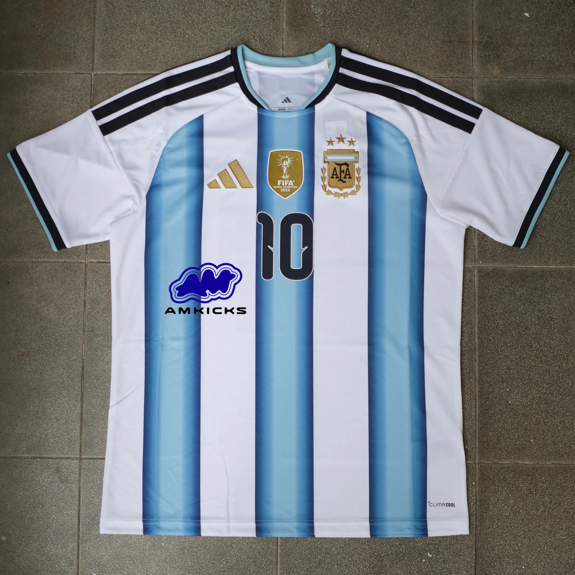 Argentina 2026 Home Jersey Messi White Icey Blue Light Blue