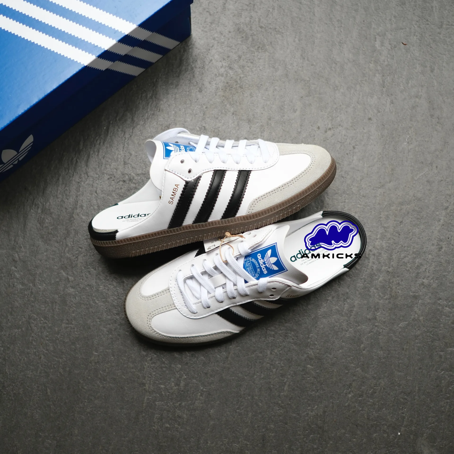 adidas Samba Mule "White Black Gum"
