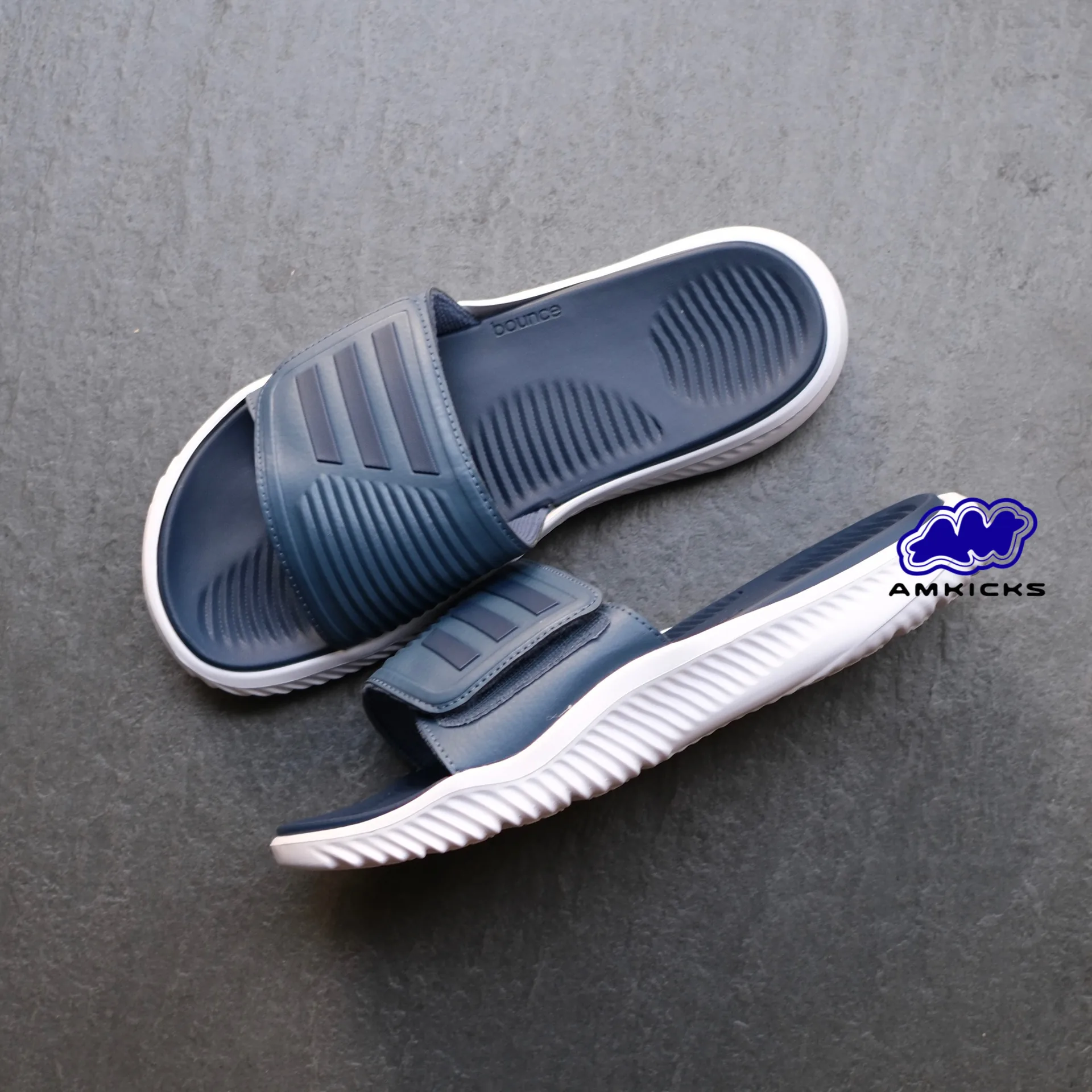 Adidas Alphabounce Slide "Navy"