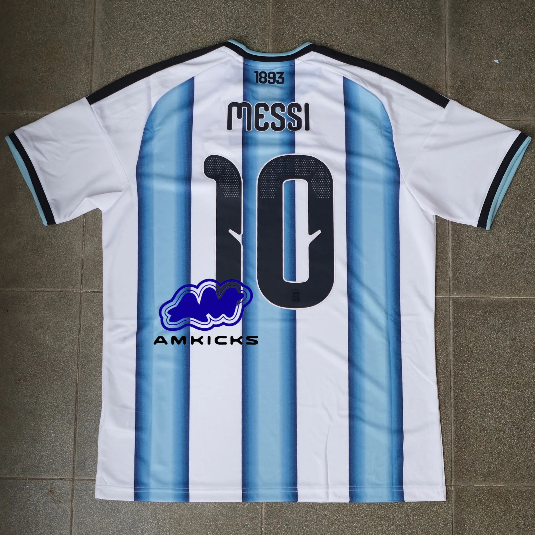 Argentina 2026 Home Jersey Messi White Icey Blue Light Blue