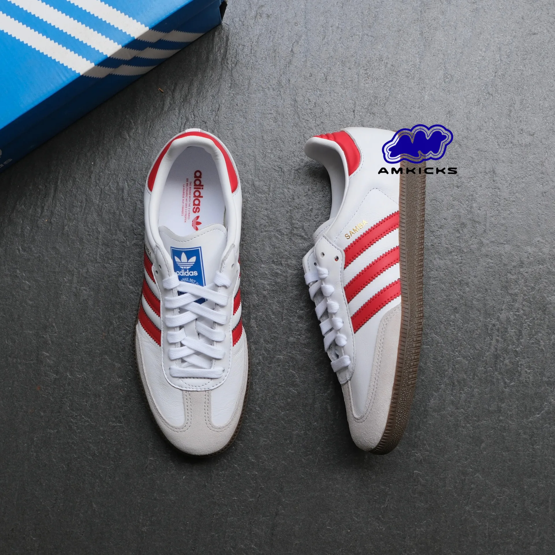 adidas Samba OG "White Better Scarlet"