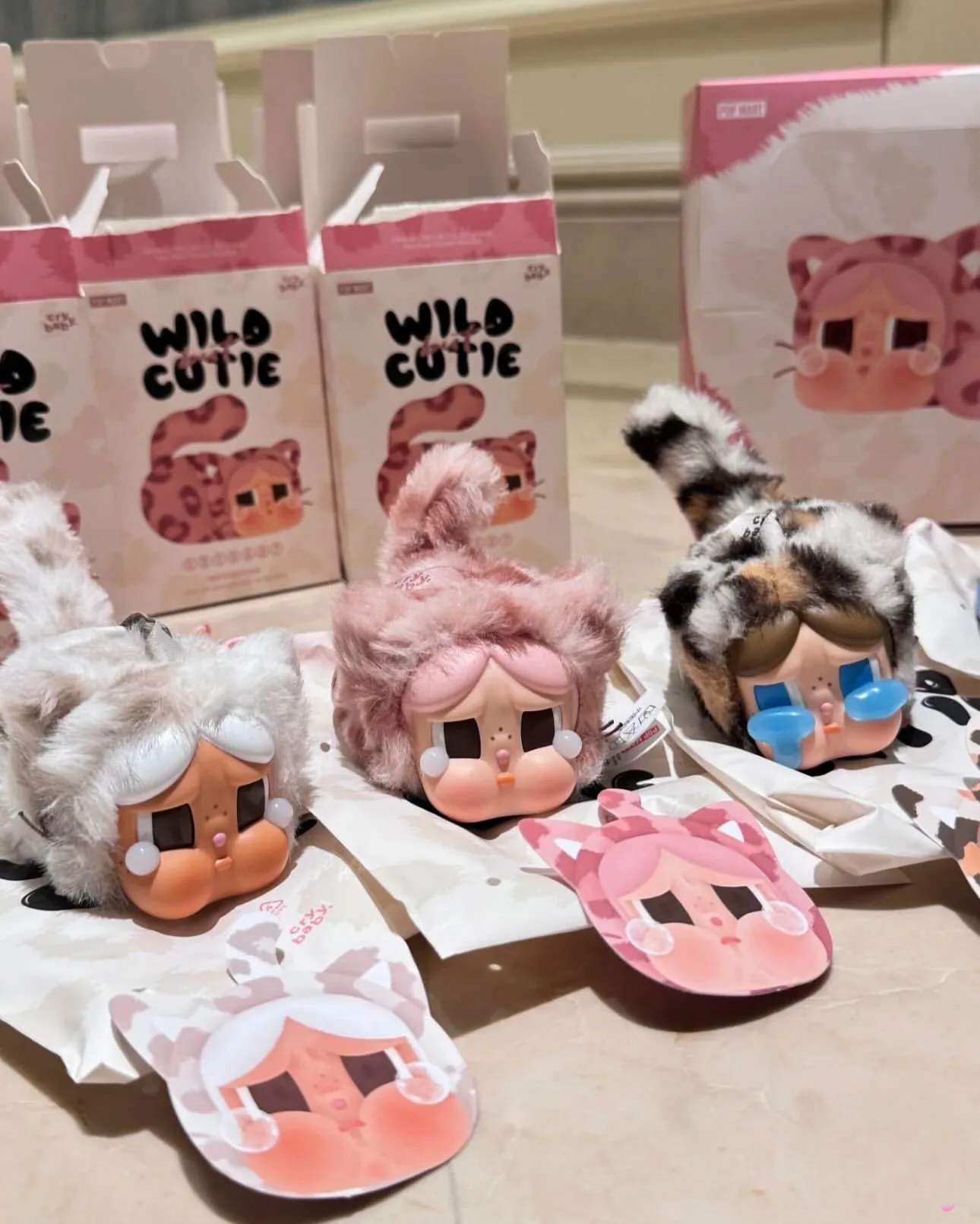 Pop Mart CRYBABY Wild but Cutie Series Vinyl Plush Pendant Sealed Case
